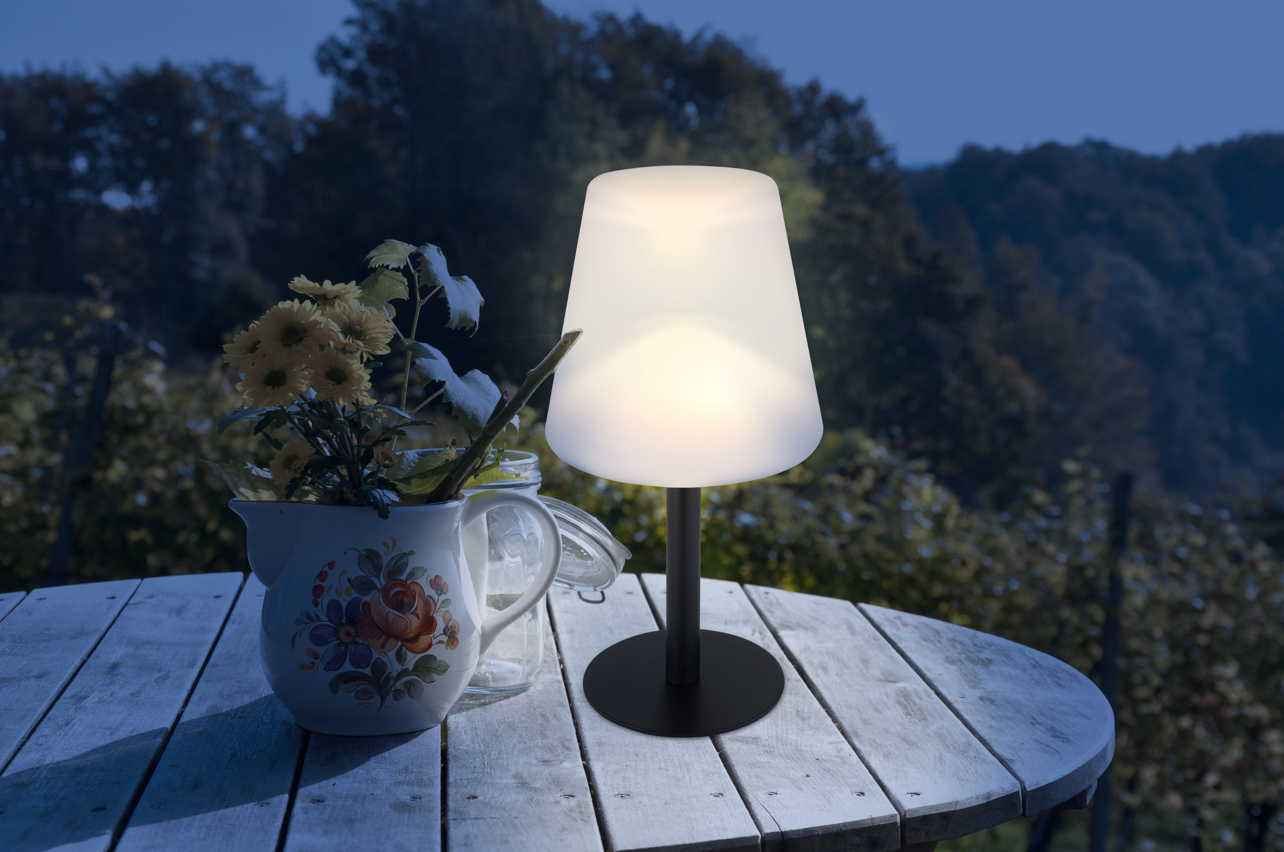 Globo Lighting Solar lampa solarna stołowa 1x0,1 W czarny-opal 33894