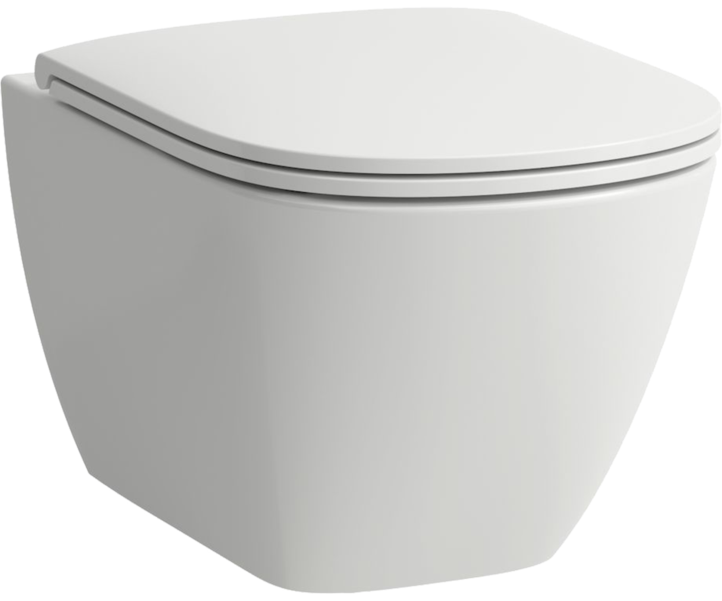 Laufen Lua miska WC z deską wolnoopadającą wisząca bez kołnierza biały połysk H8660800000001