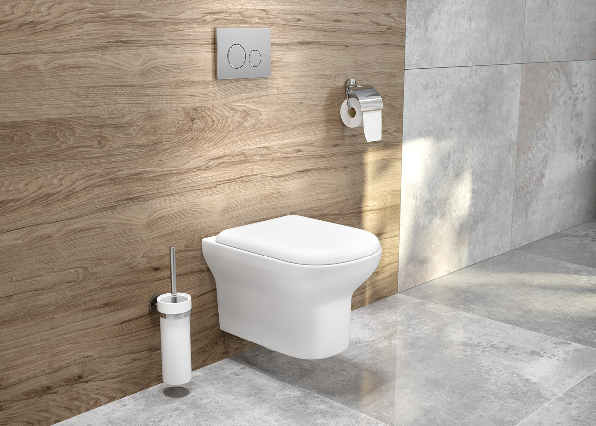 Oltens Gulfoss miska WC wisząca bez kołnierza biały 42003000 - Wysyłka w 24h