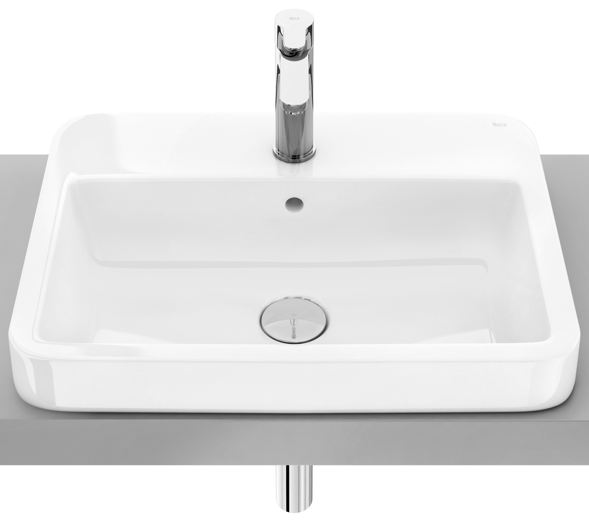 Roca Gap umywalka 55x41 cm prostokątna wpuszczana biała A32747VS00 - Wysyłka w 24h