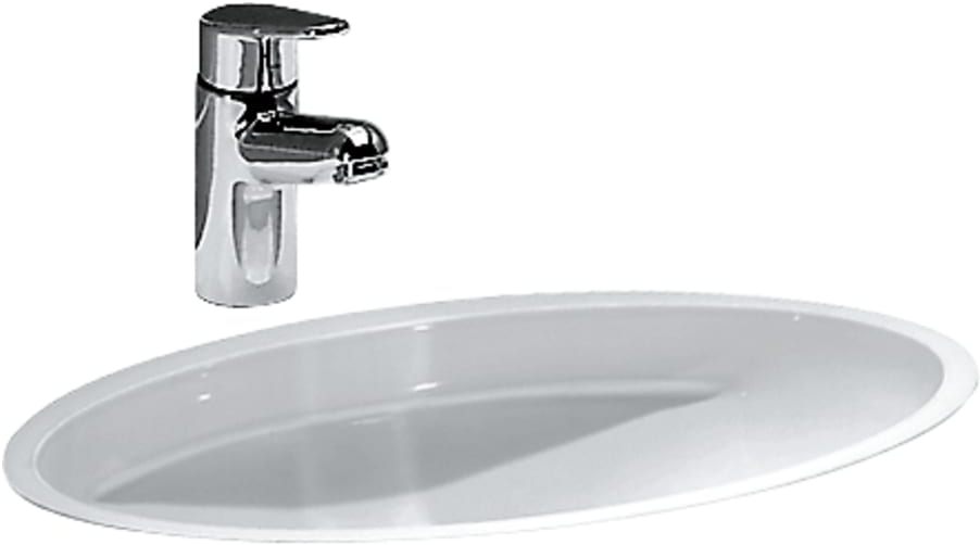 Laufen Savoy umywalka 50x35 cm owalna podblatowa biała H8131920001551