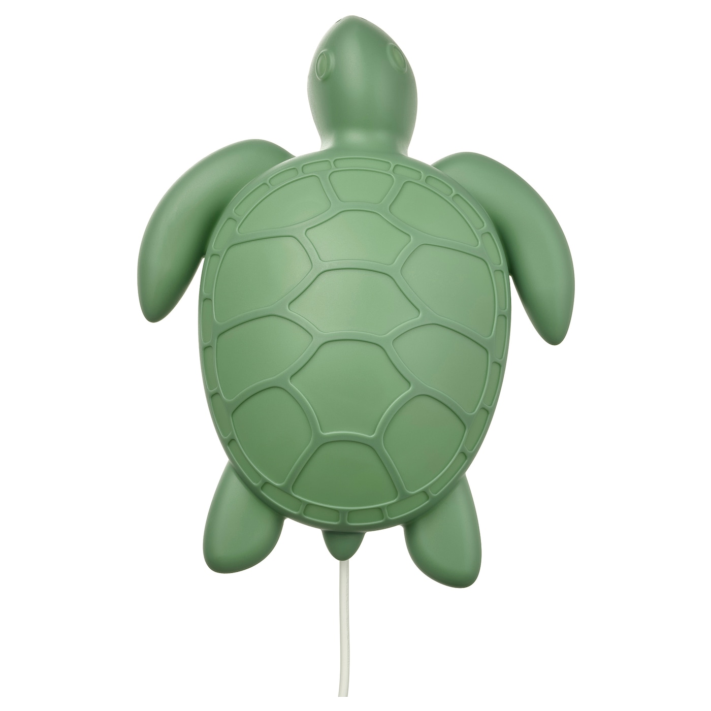 IKEA BLÅVINGAD lampa ścienna LED, żółw/zielony, Długość kabla: 2.0 m