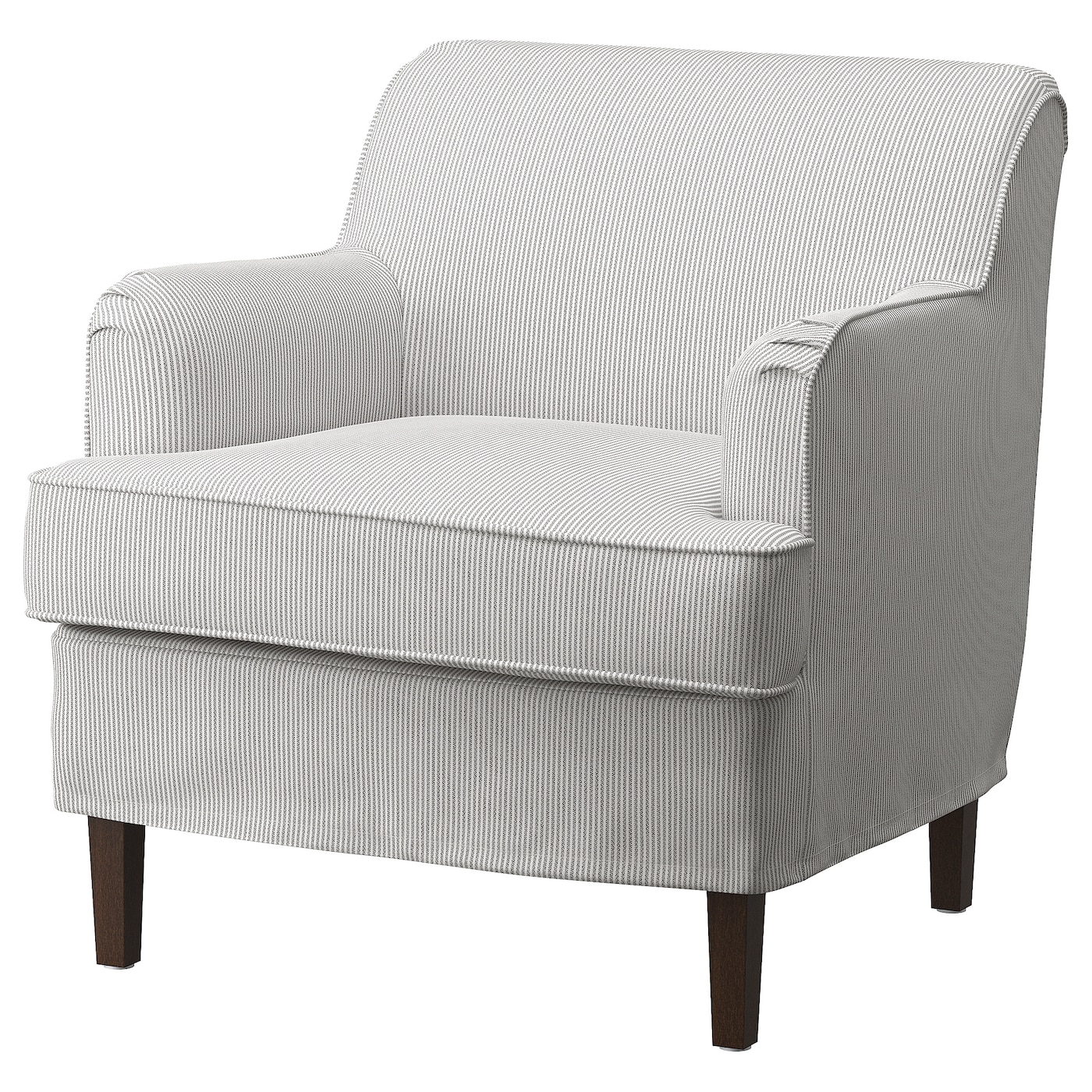 IKEA ROCKSJÖN fotel, Klovsta szaro-biały, Szerokość: 76 cm