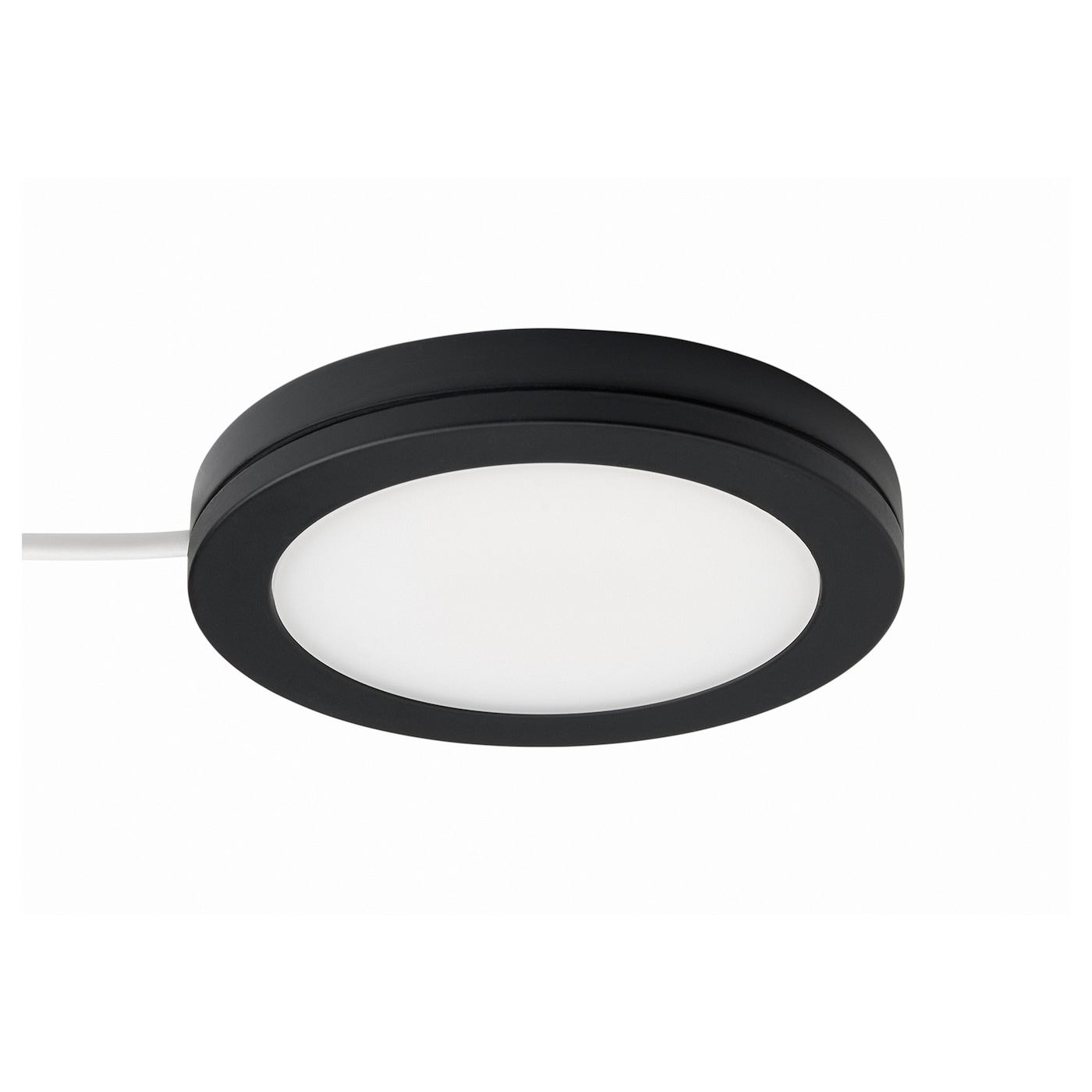 IKEA MITTLED reflektor LED, można przyciemniać czarny, Strumień światła: 150 lm