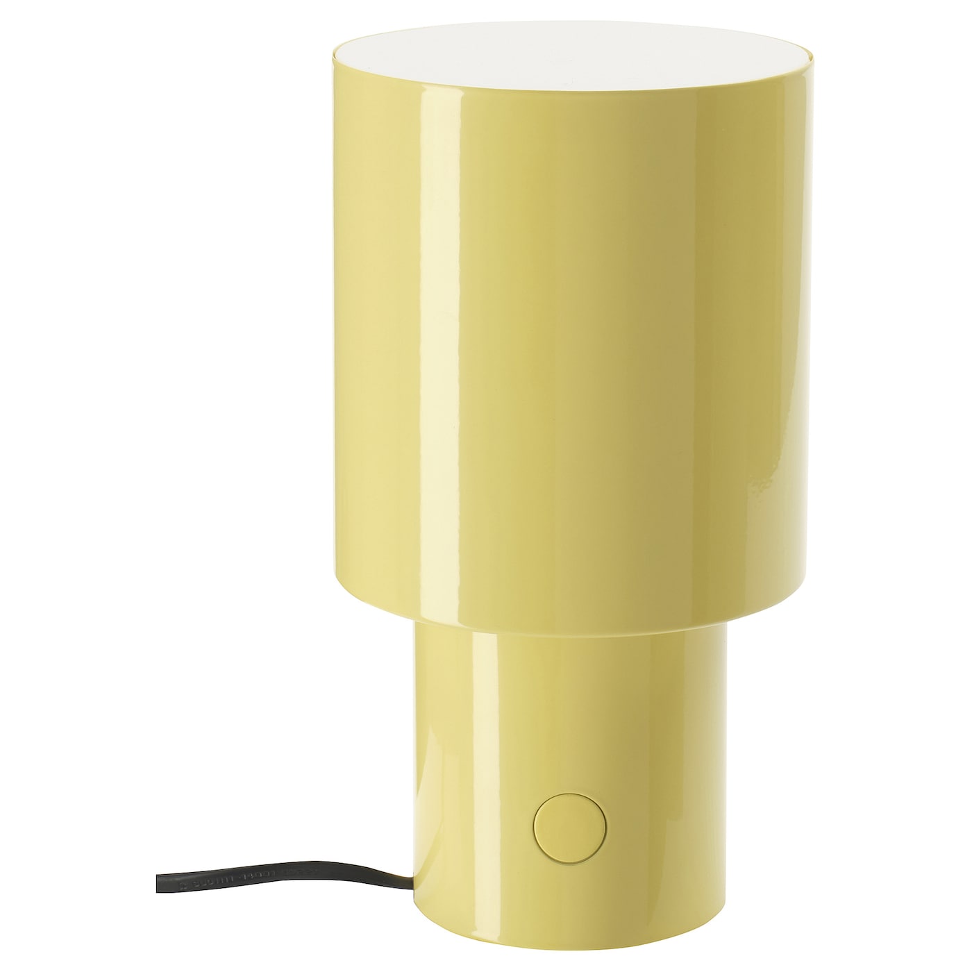 IKEA SPETSBOJ lampa stołowa, można przyciemniać/żółty, 22 cm