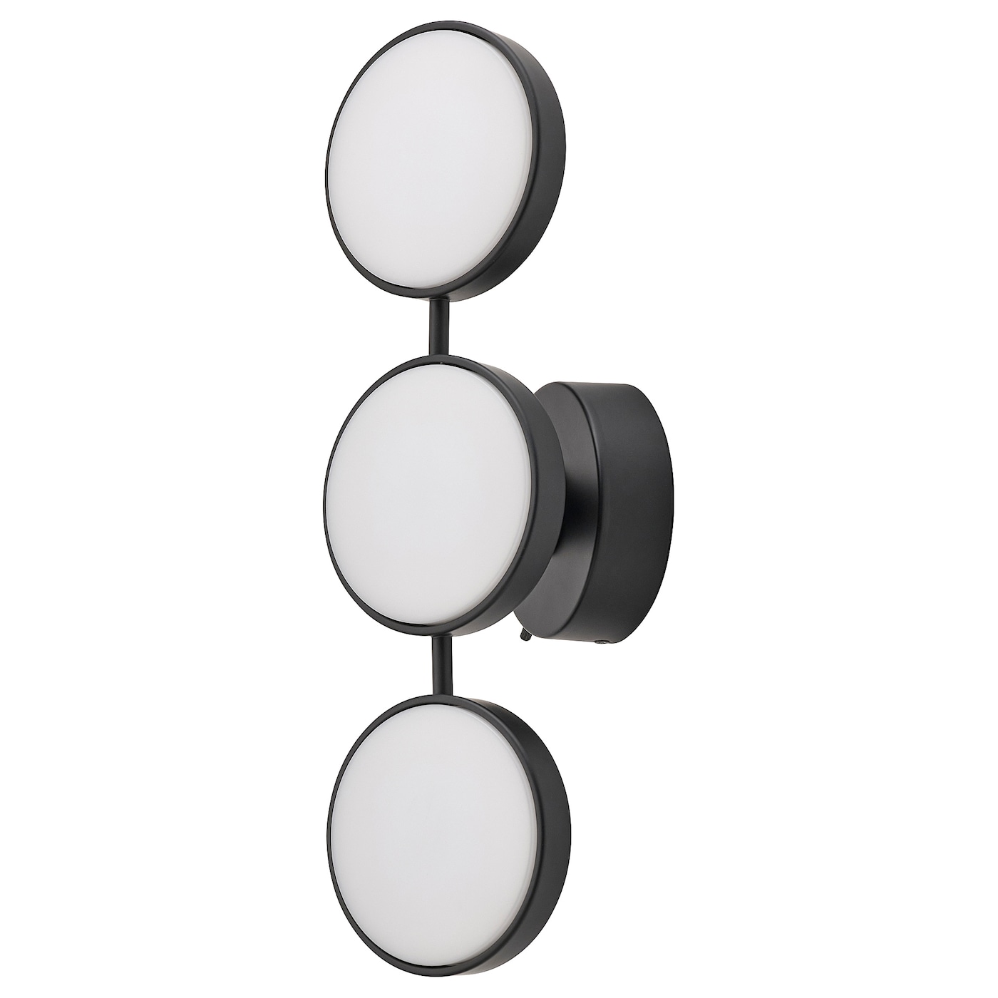IKEA KABOMBA lampa ścienna LED, można przyciemniać Matowy/czarny, 47x14 cm
