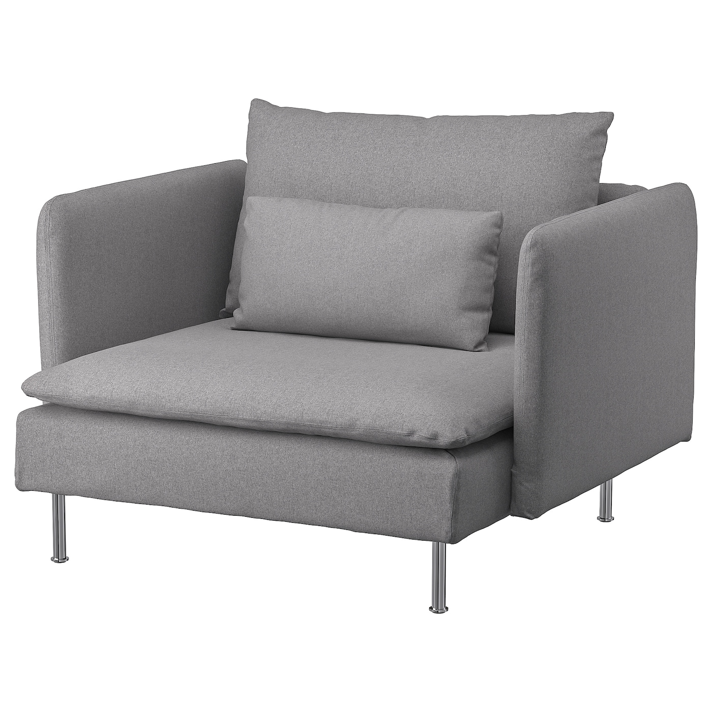 IKEA SÖDERHAMN fotel, Tonerud szary, Szerokość: 105 cm