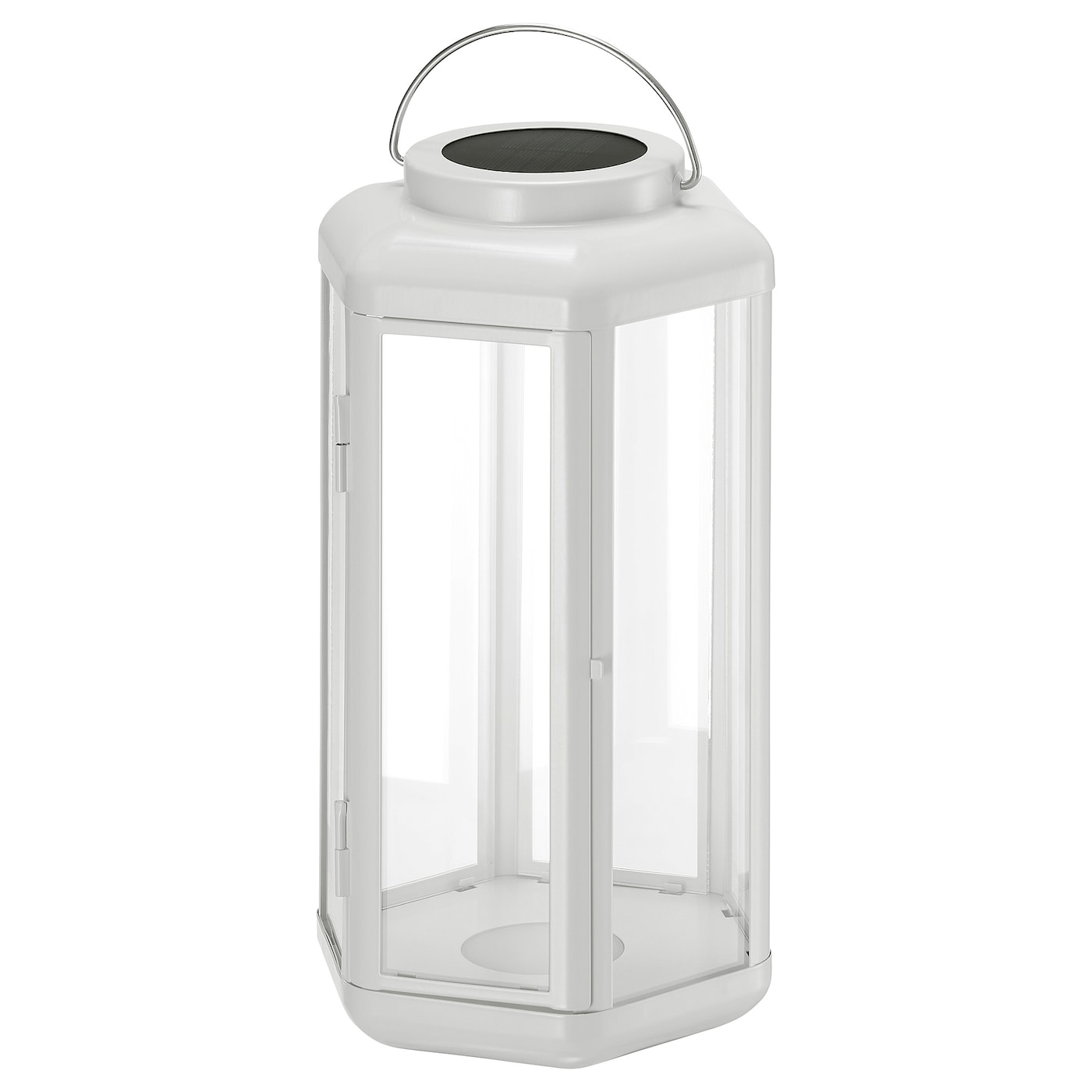 IKEA SOLVINDEN lampa stołowa na energię słon. LED, latarenka/biały, 28 cm