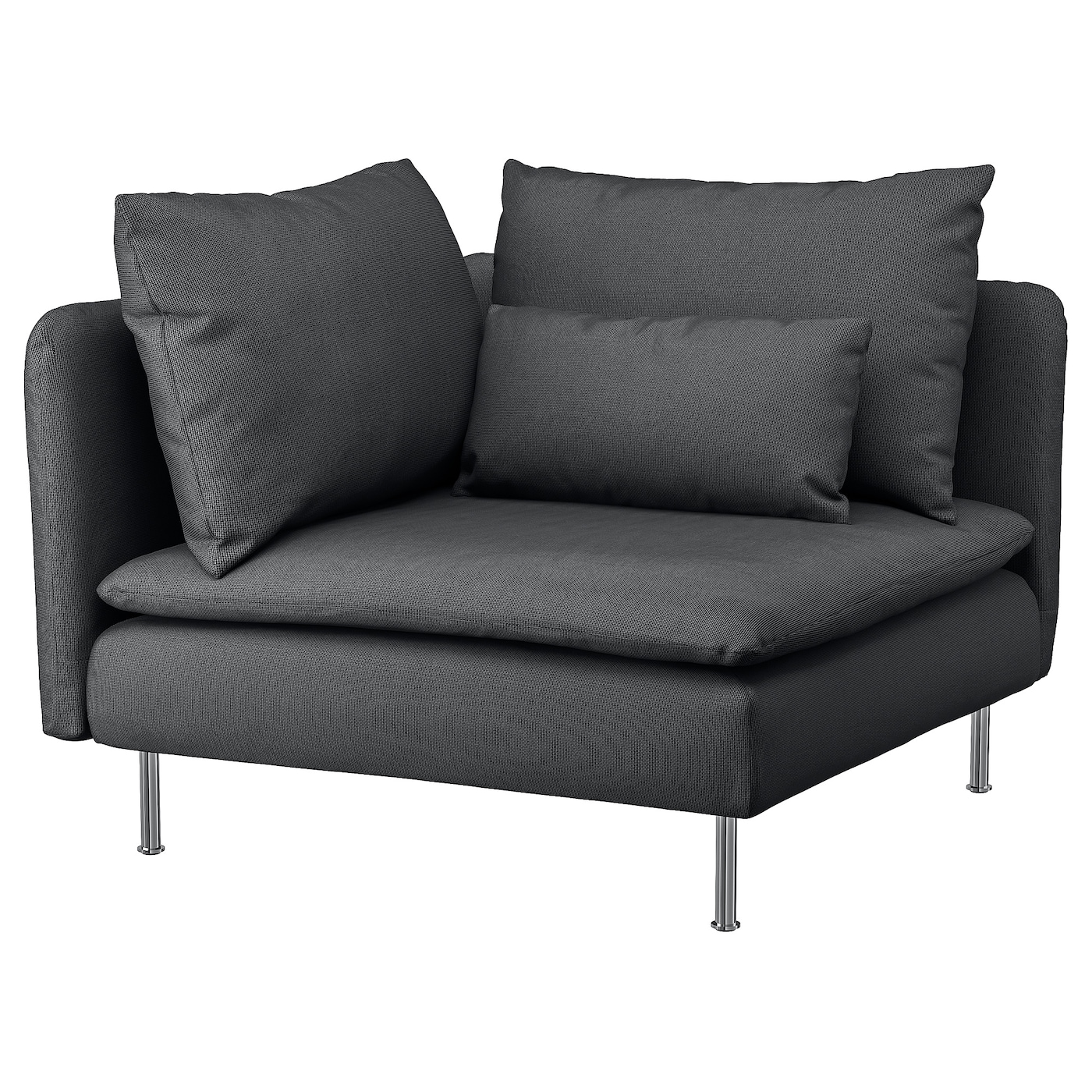 IKEA SÖDERHAMN sekcja narożna, Fridtuna ciemnoszary, Szerokość: 99 cm