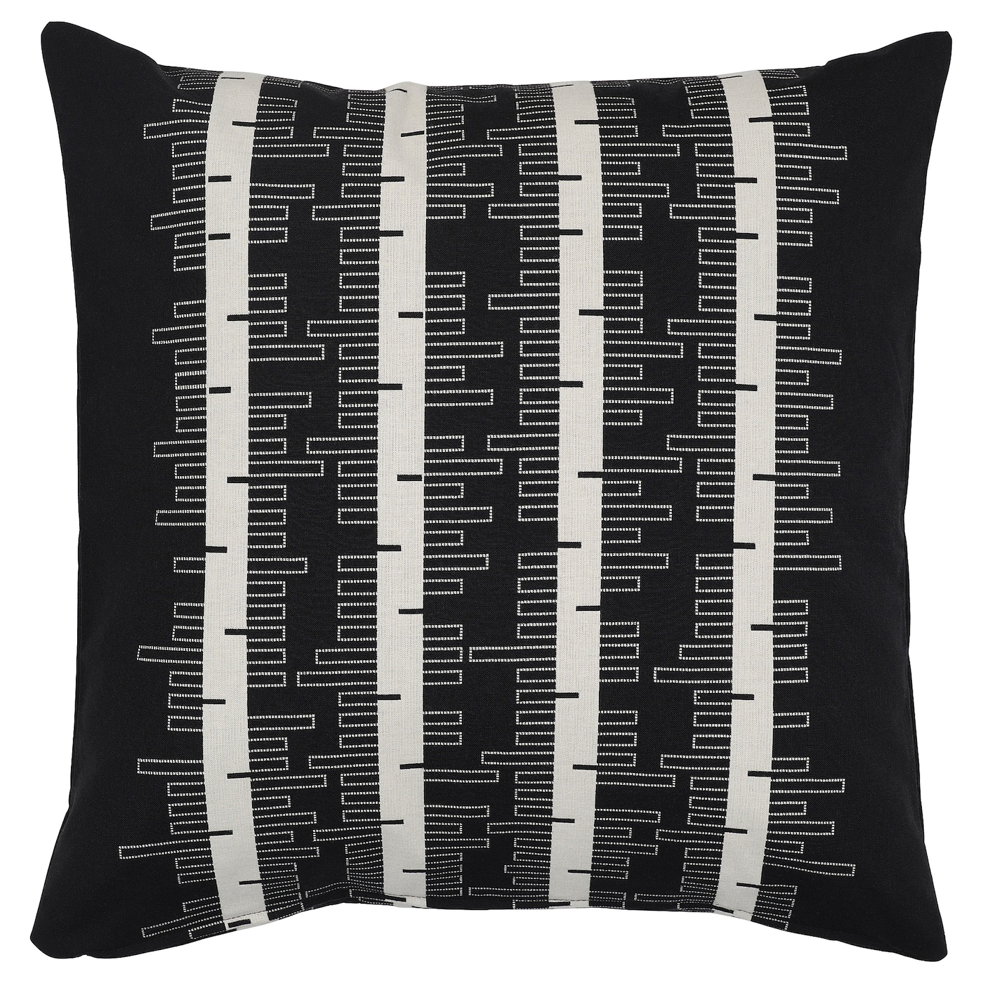IKEA STOCKHOLM 2025 poszewka, czarny/kremowy, 50x50 cm