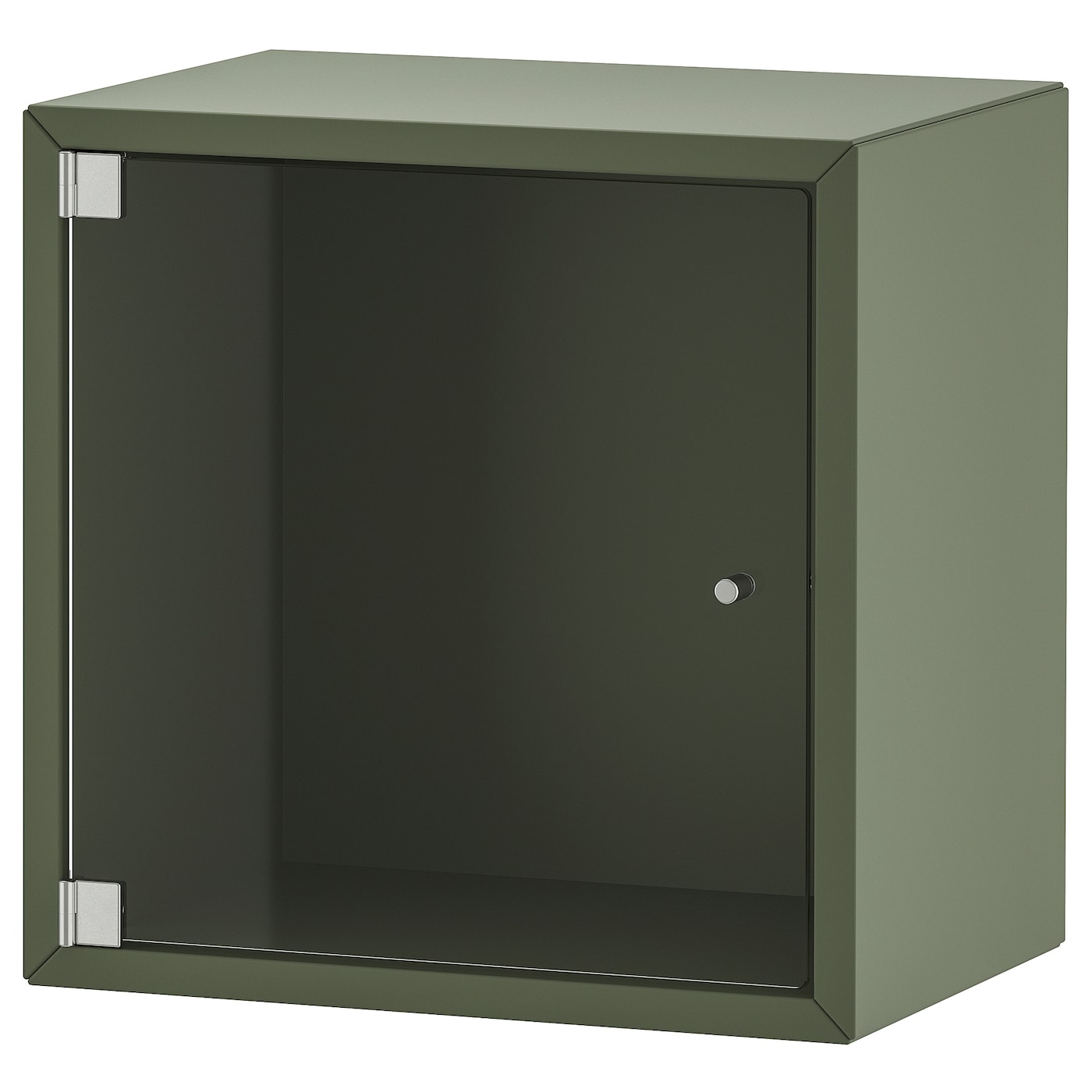 IKEA EKET szafka śc/szkl drzwi, szarozielony, 35x25x35 cm