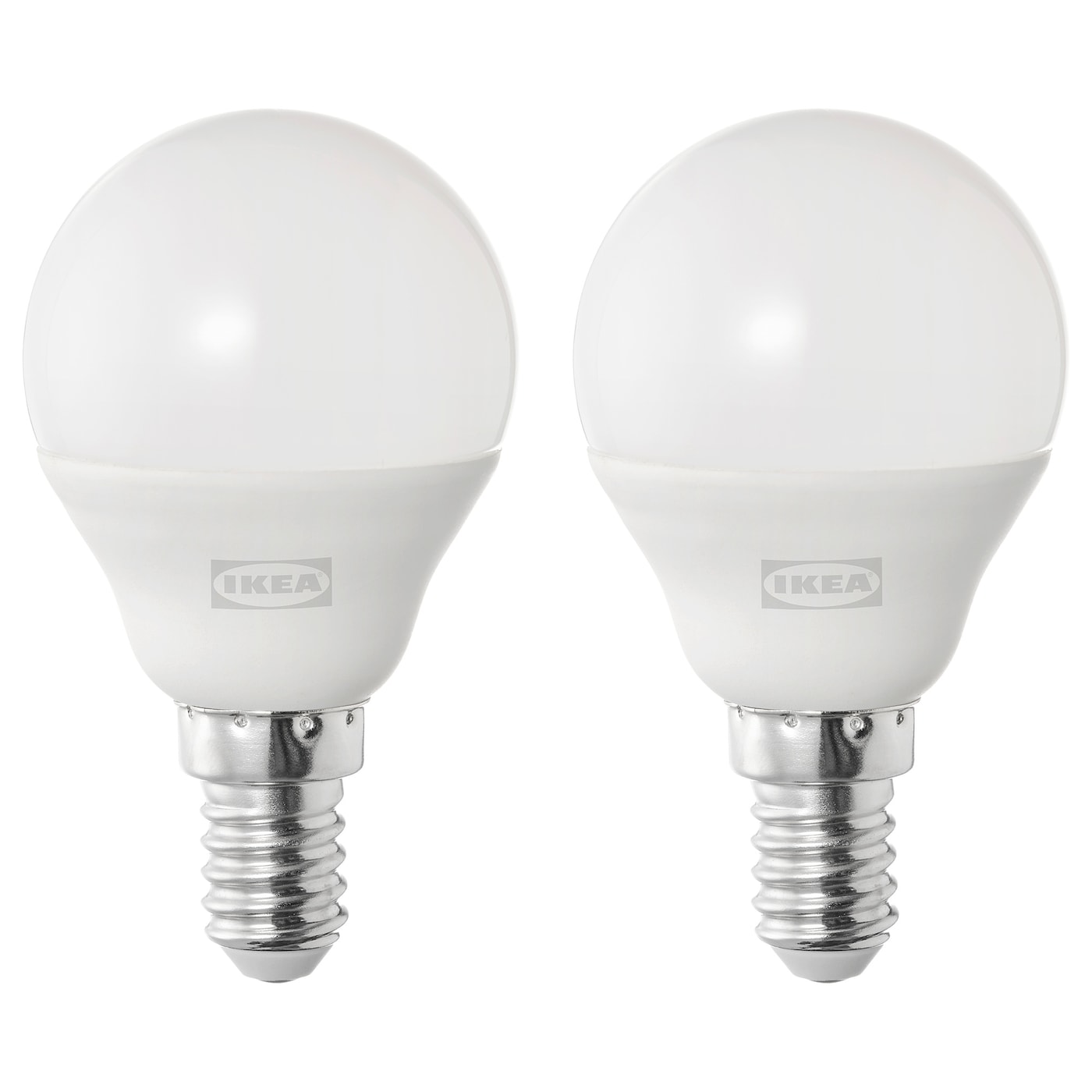 IKEA SOLHETTA Żarówka LED E14 470 lumenów, kula opalowa biel, Średnica: 45 mm