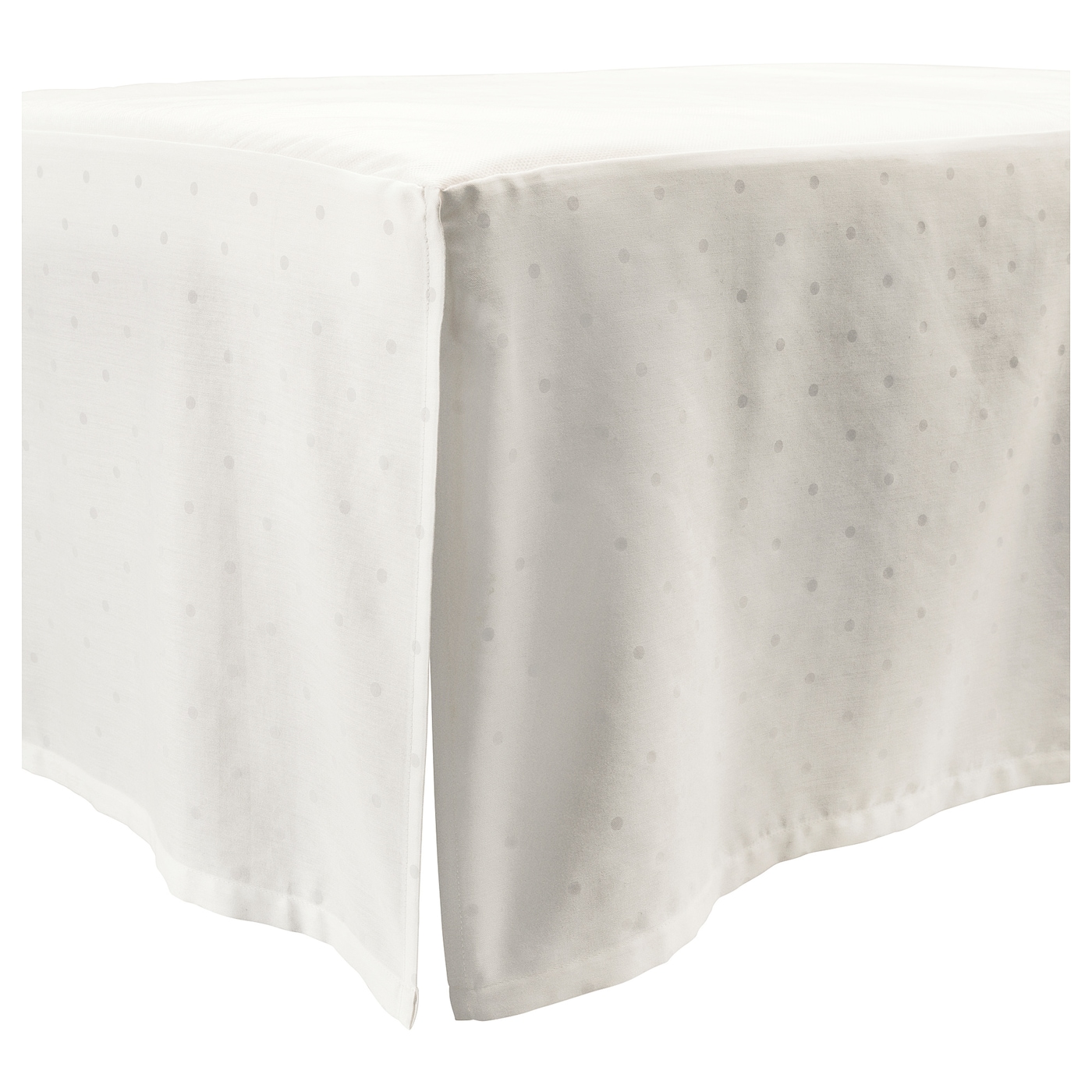 IKEA LENAST falbanka do łóżeczka, w kropki/biały, 60x120 cm