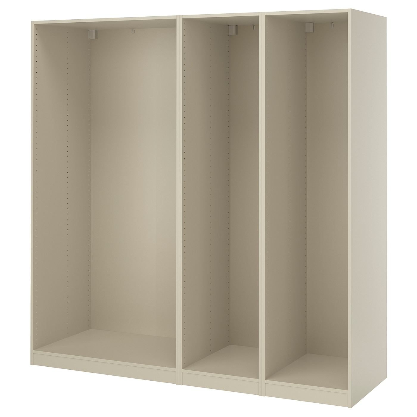 IKEA PAX 3 obudowy szaf, szarobeżowy, 200x58x201 cm