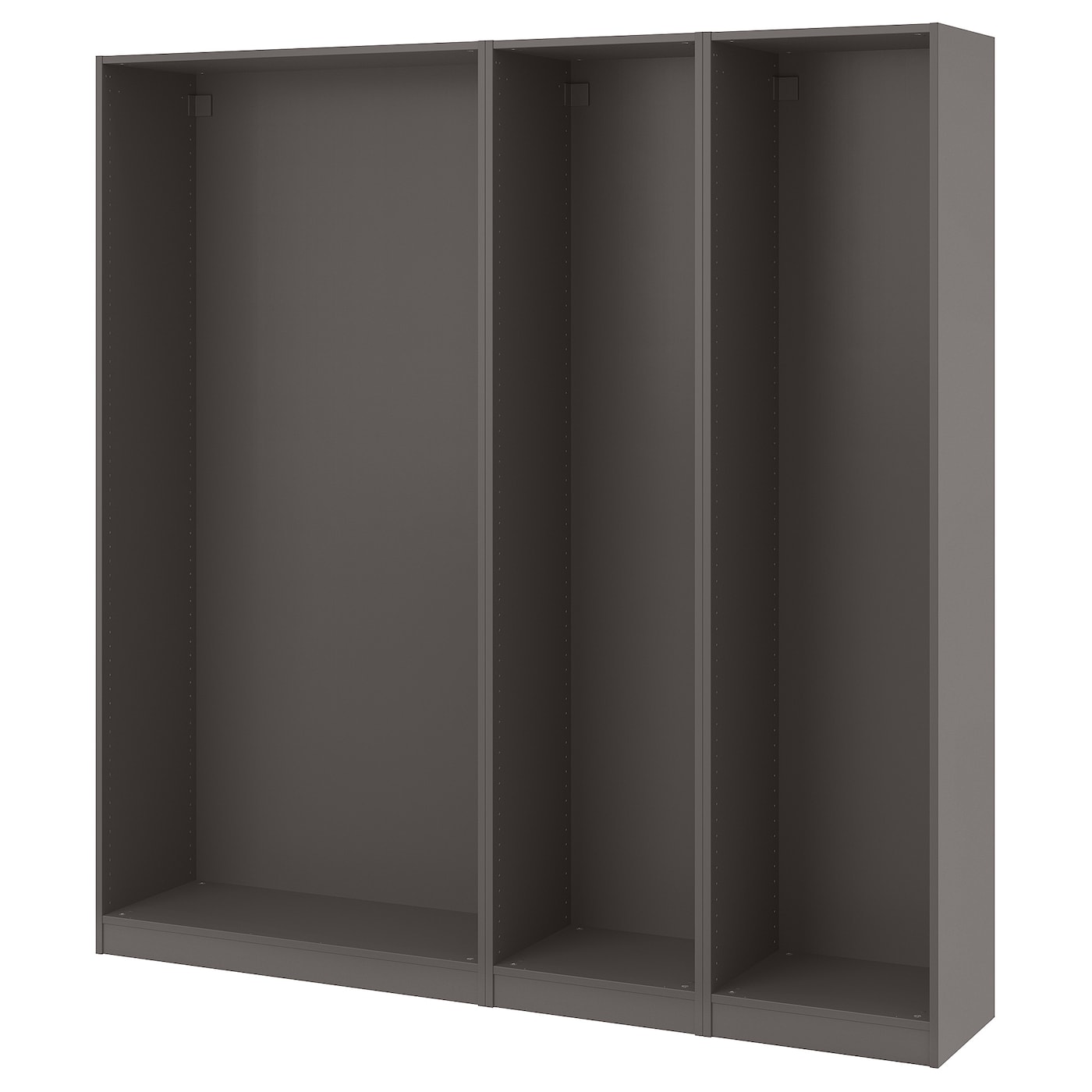 IKEA PAX 3 obudowy szaf, ciemnoszary, 200x35x201 cm