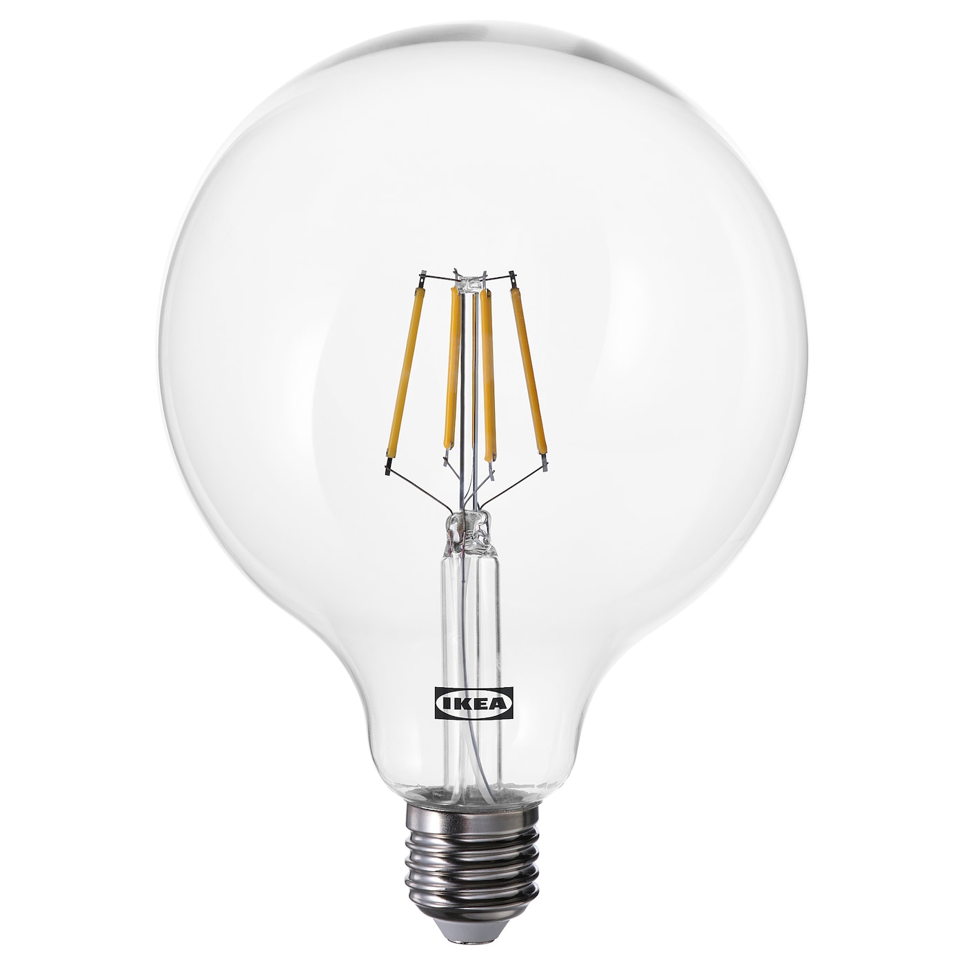 IKEA LUNNOM Żarówka LED E27 470 lumenów, można przyciemniać/kula szkło bezbarwne, 125 mm