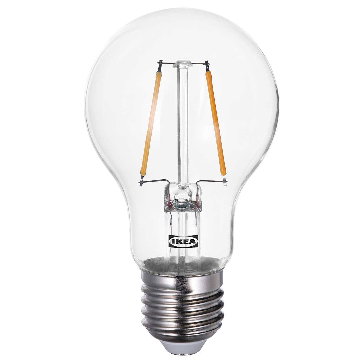 IKEA LUNNOM Żarówka LED E27 150 lumenów, kula przezroczysta, Temperatura barwowa: 2200 Kelwin