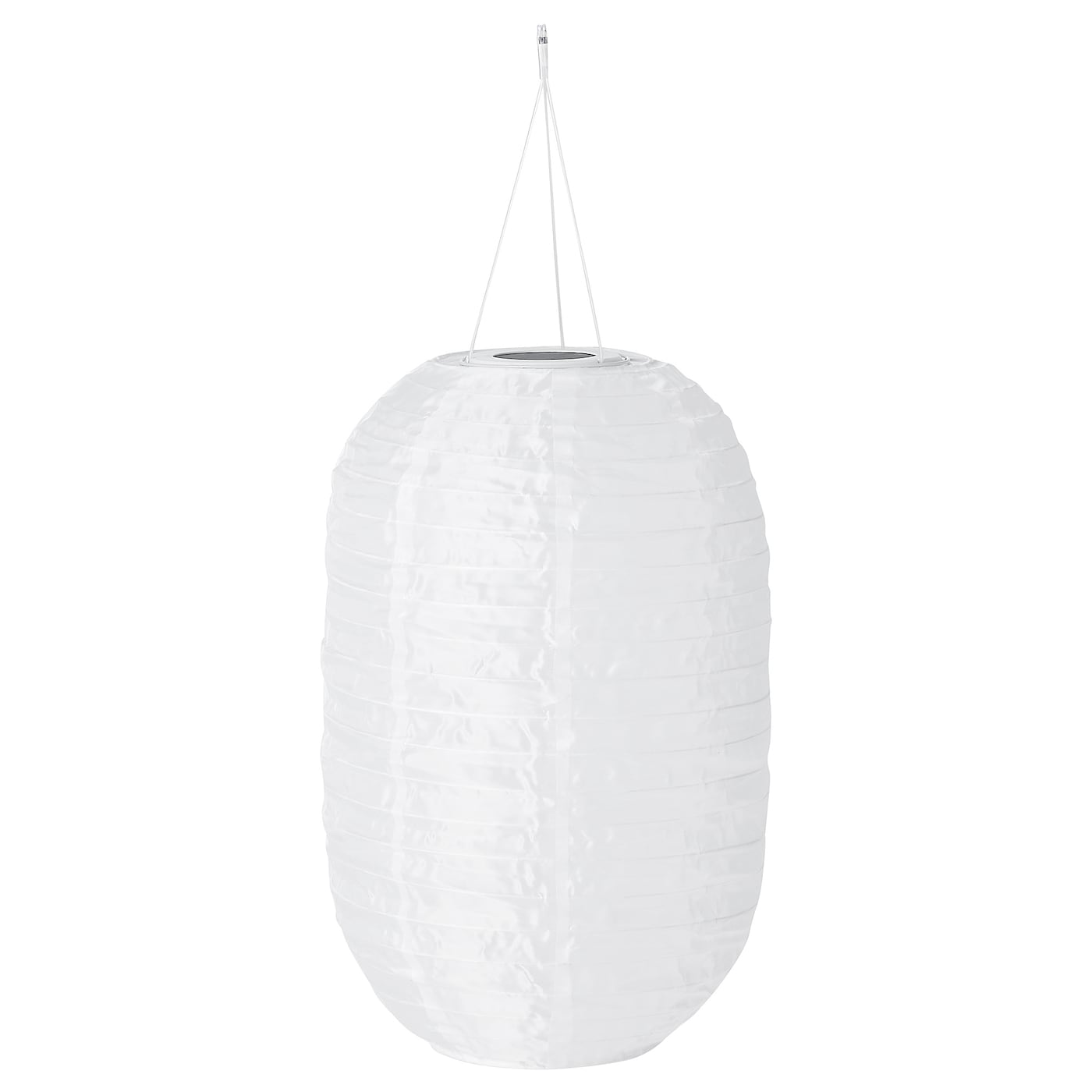 IKEA SOLVINDEN lampa wisząca na energię słon. LED, zewnętrzne/owal biały, 43 cm