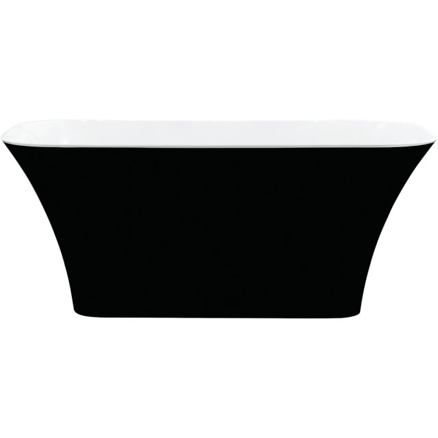 BESCO Wanna wolnostojąca ASSOS MATT B&W 160x70 cm klik-klak chrom