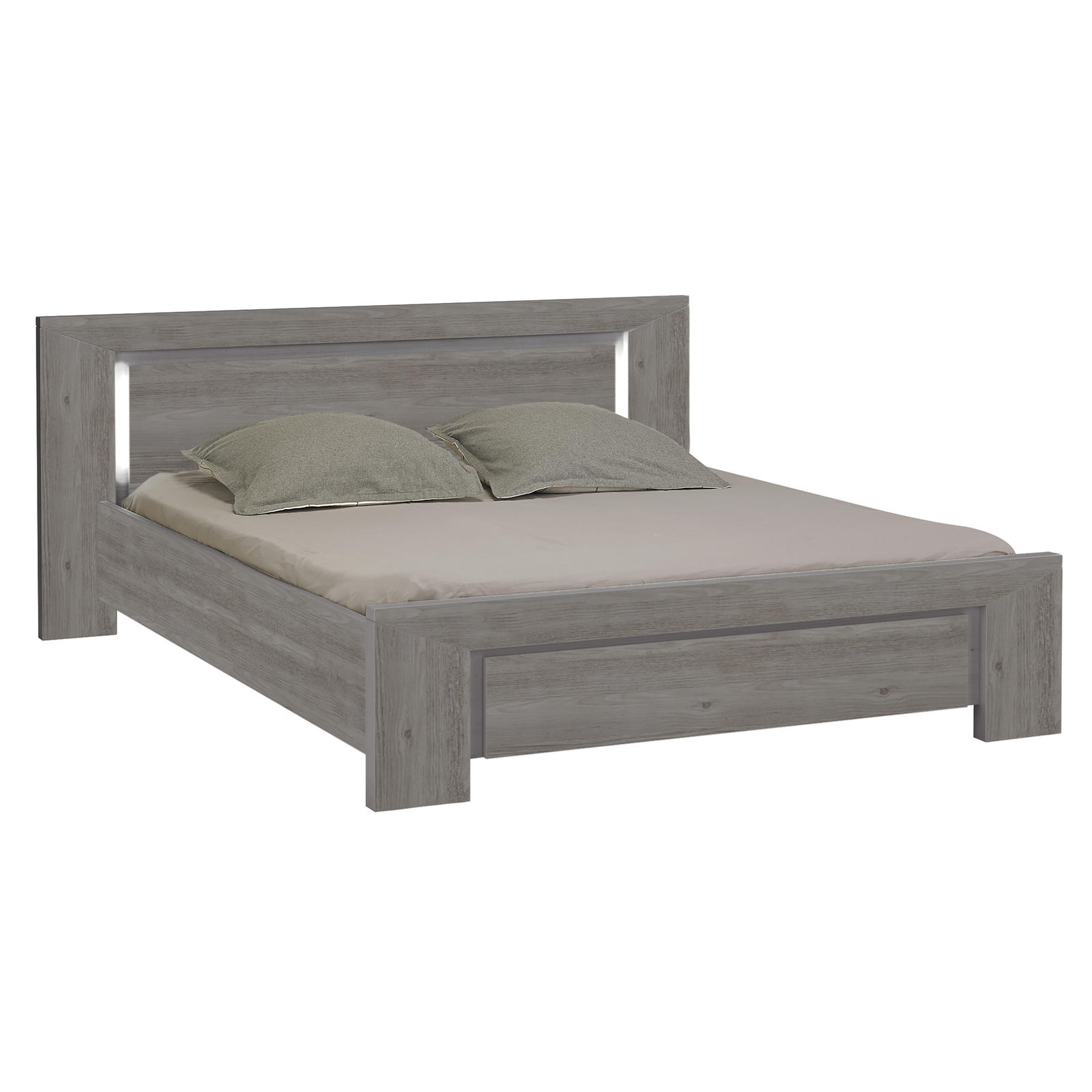 Designerskie łóżko małżeńskie Sarlat grey