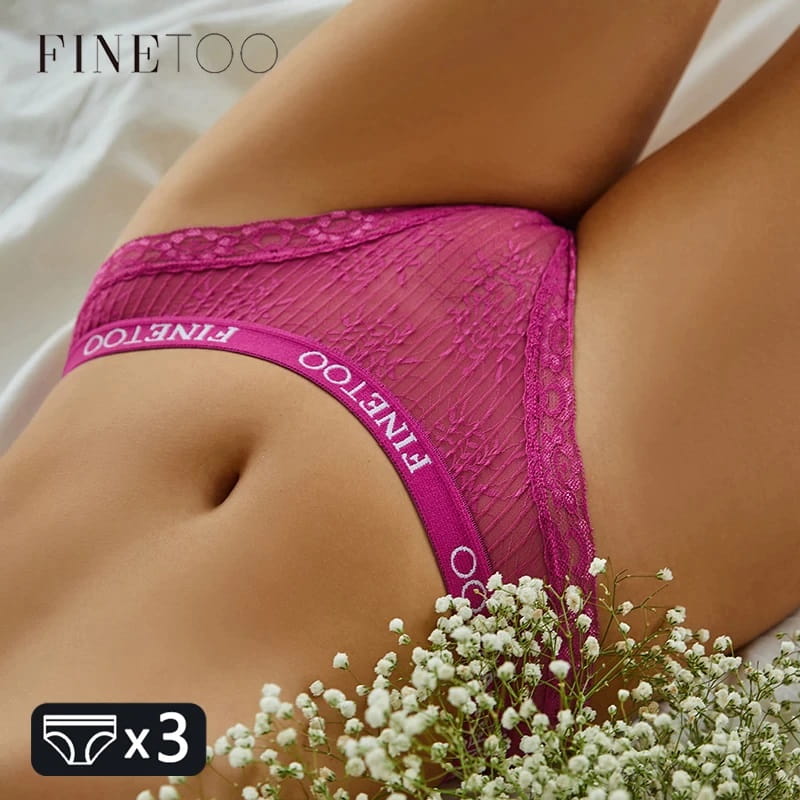 Figi damskie 3 sztuki FINETOO 001