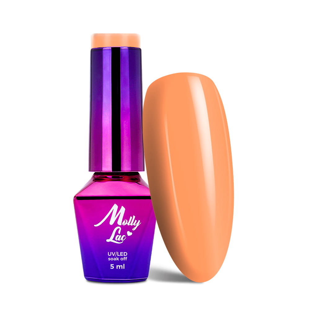 Lakier hybrydowy MollyLac Bubble Tea Tropical Maracuja 5 ml Nr 132