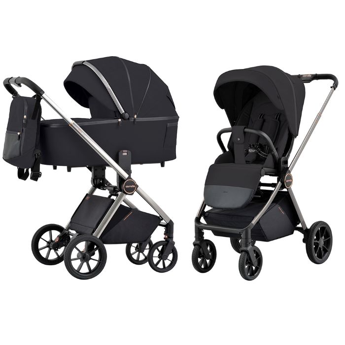 Carrello Ultra uniwersalny wózek głęboko-spacerowy dla dziecka 2w1 - CRL-6525-Night Black