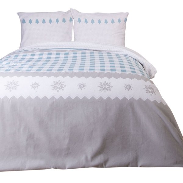 Pościel flanelowa, gruba FLANELA 180x200 wz. 31496/2 kolekcja FlaneLOVE