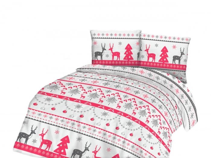 Pościel flanelowa, gruba FLANELA 180x200 wz. 31480/1 kolekcja FlaneLOVE