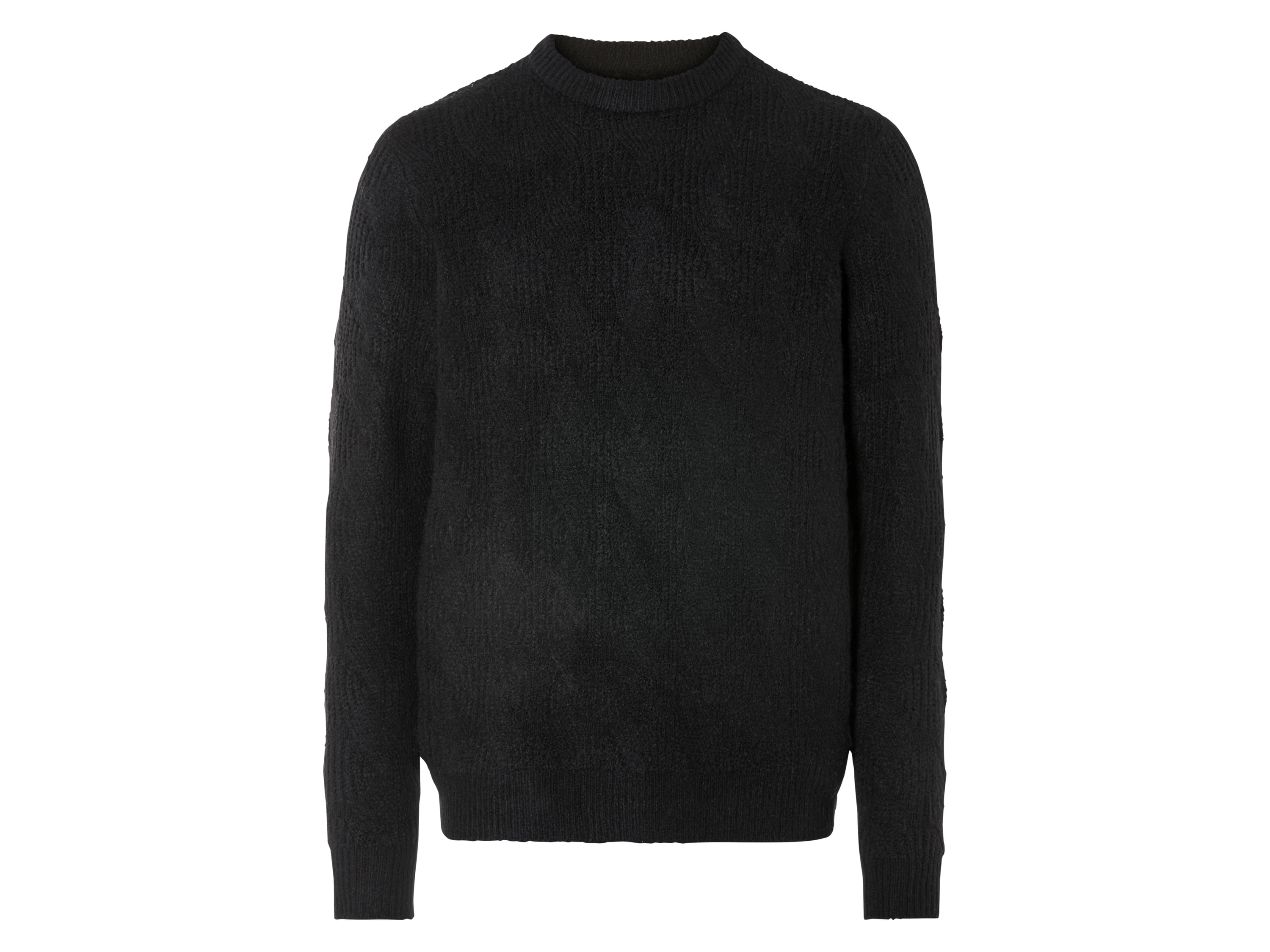 Livergy Sweter męski z grubej dzianiny Czarny, L 52/54