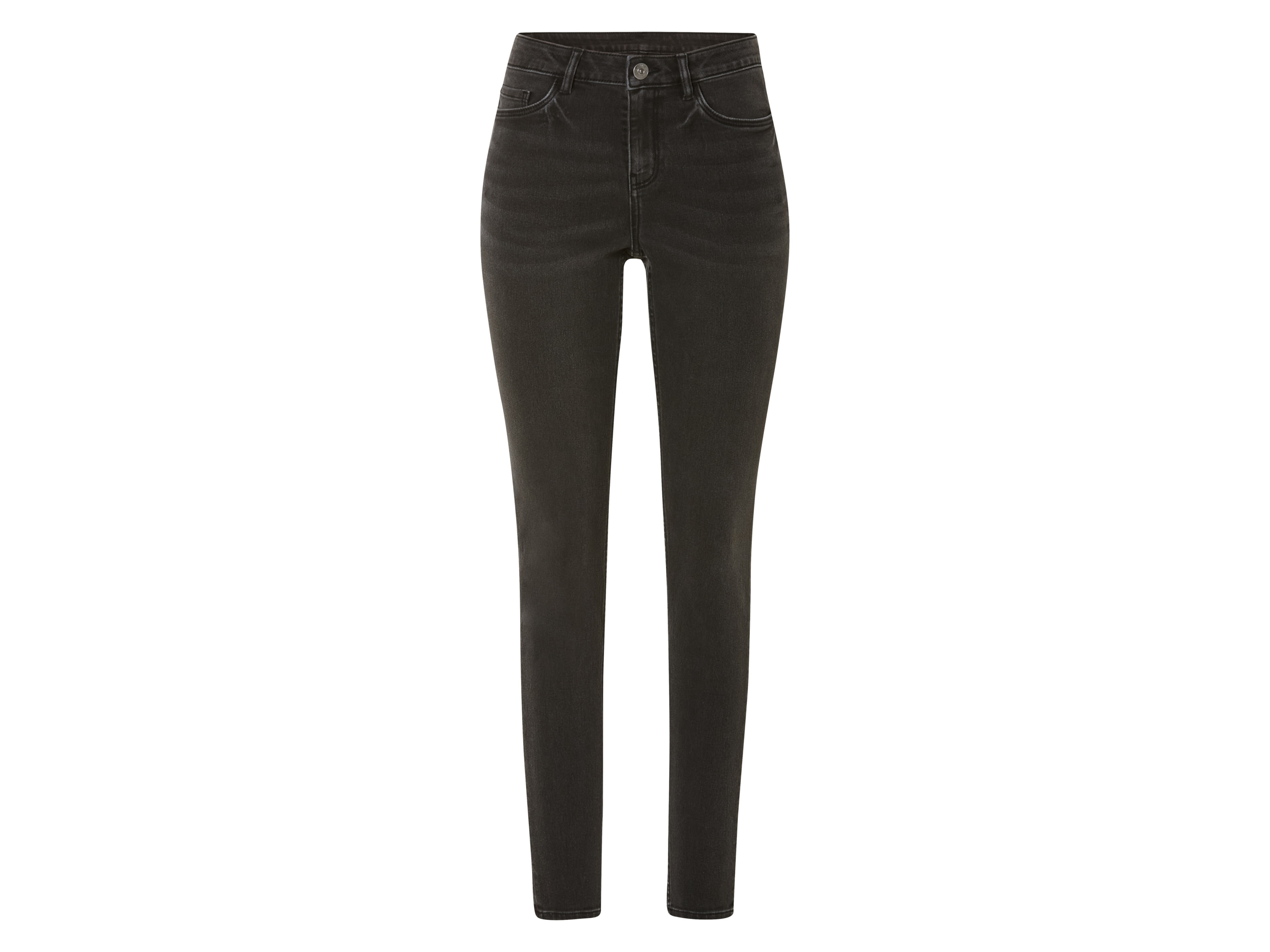 esmara Jeansy damskie, super skinny fit 36, Czarny