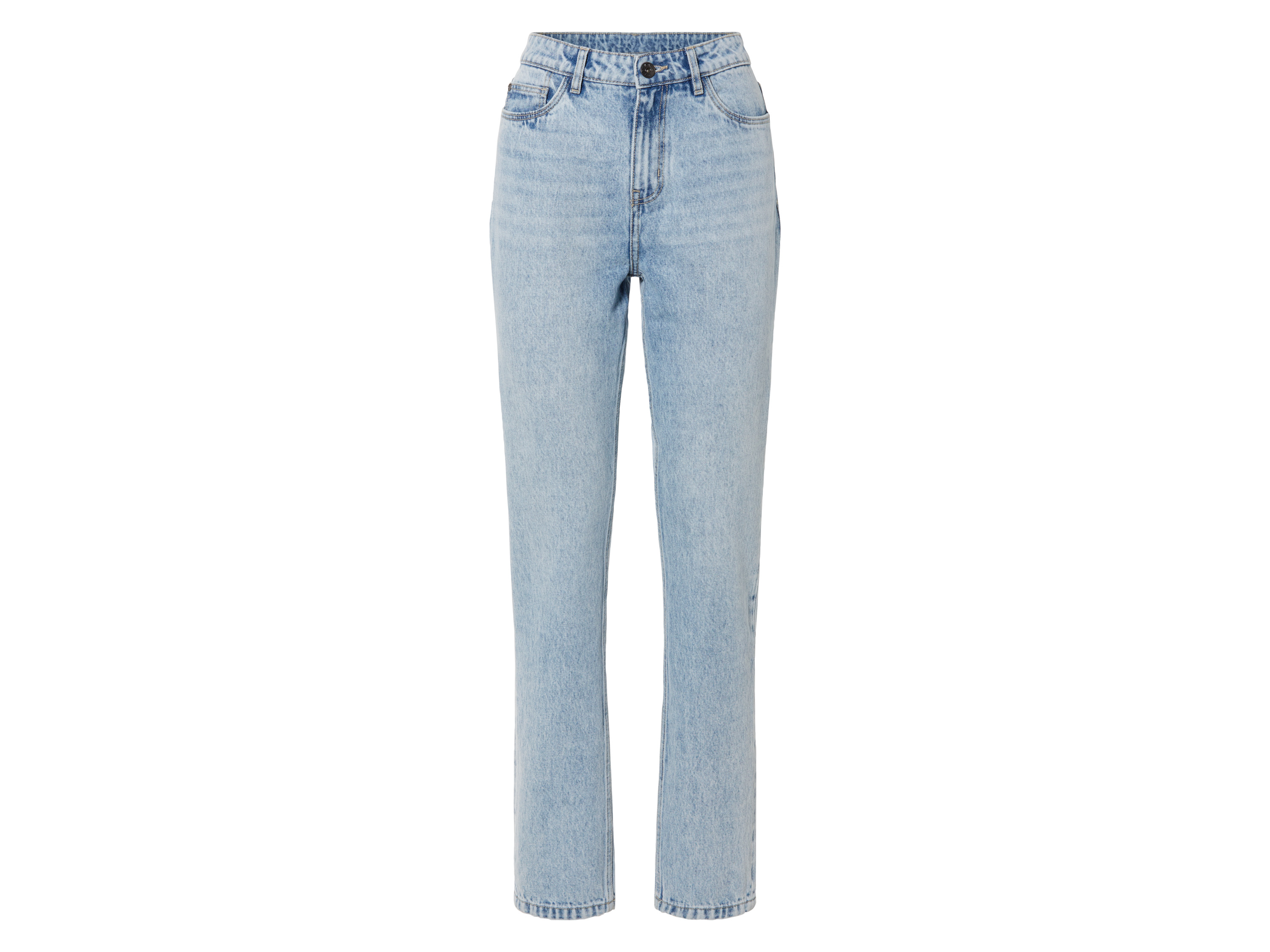esmara Jeansy damskie z bawełny, straight fit 40, Jasnoniebieski