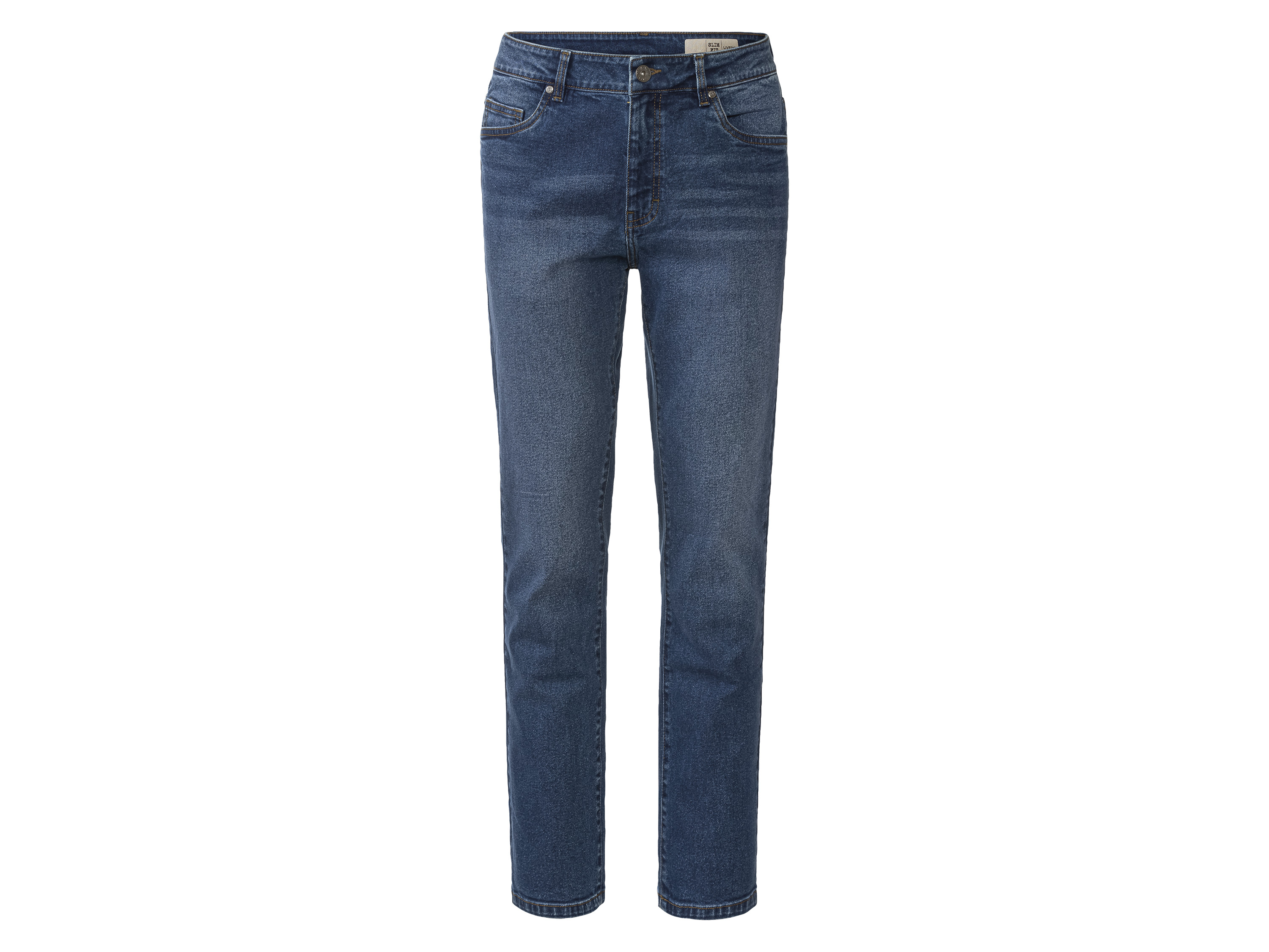 Livergy Jeansy męskie z bawełną, Slim Fit Ciemnoniebieski, 56 40/32