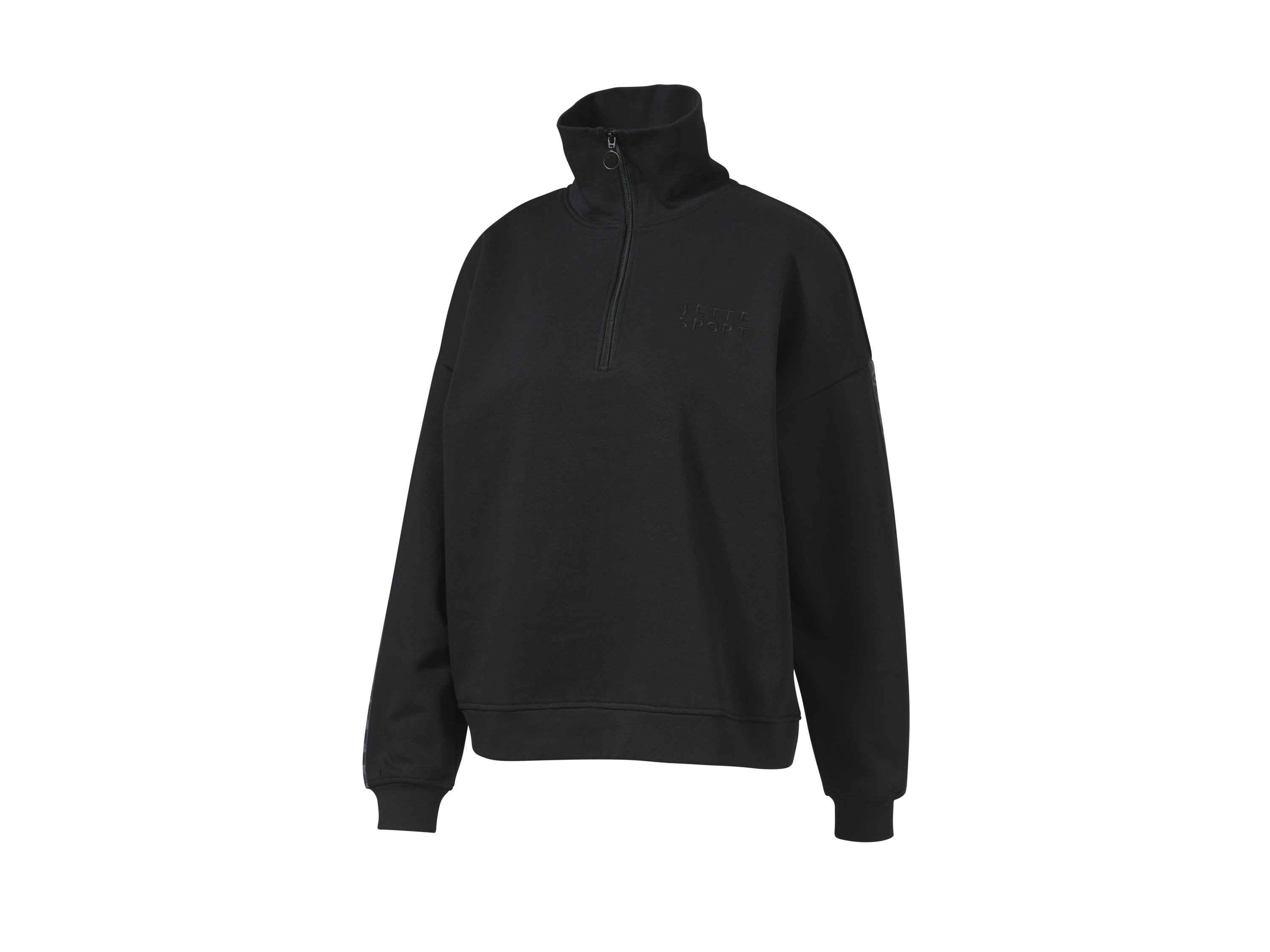Crivit by Jette Sport Bluza dresowa damska z recyklingu Czarny, M 40/42