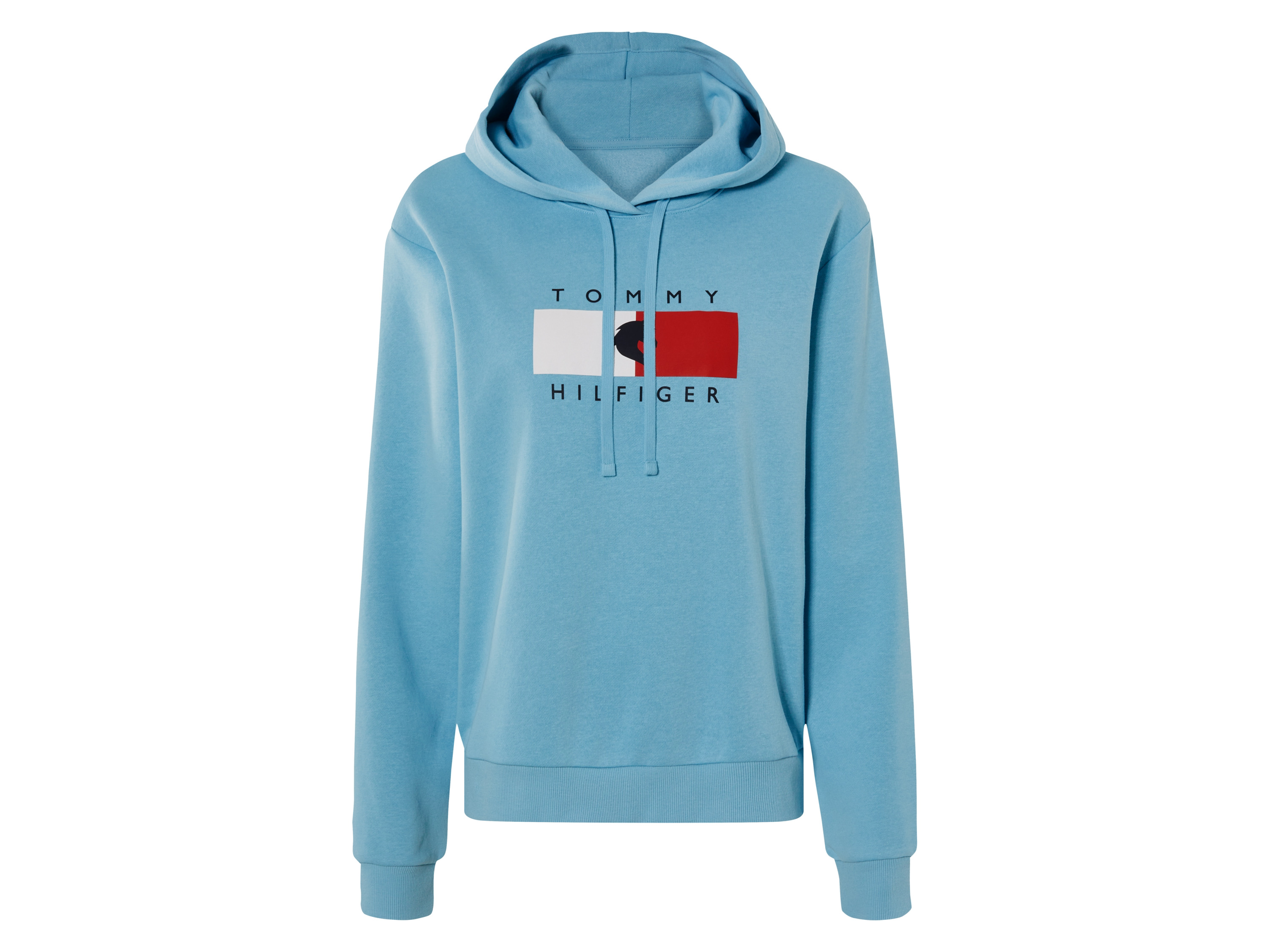 Tommy Hilfiger Equestrian Bluza dresowa damska z kapturem Equestrian M, Jasnoniebieski