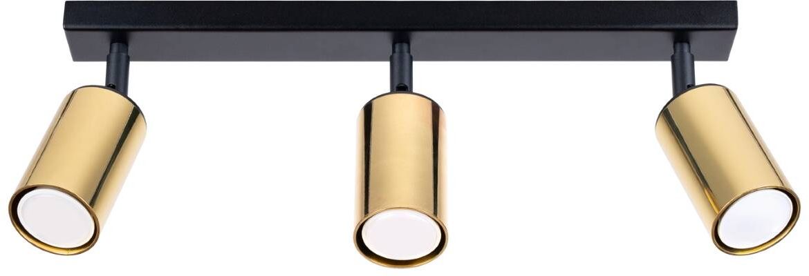 Darmowa Dostawa - Lampa podsufitowa 3x10 W czarna-złota Sollux Lighting Winx SL1384