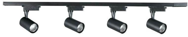 Darmowa Dostawa - Zestaw szynoprzewód z reflektorami 4x15 W czarny DPM STR4X15WB