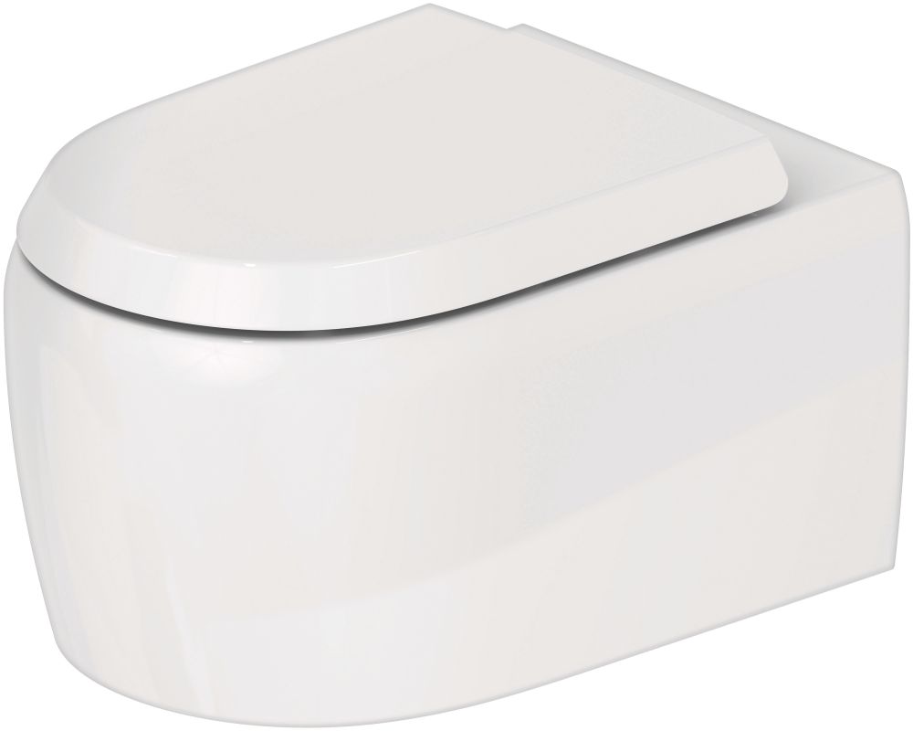Darmowa Dostawa - Miska WC wisząca bez kołnierza biały Duravit Qatego 2556090000