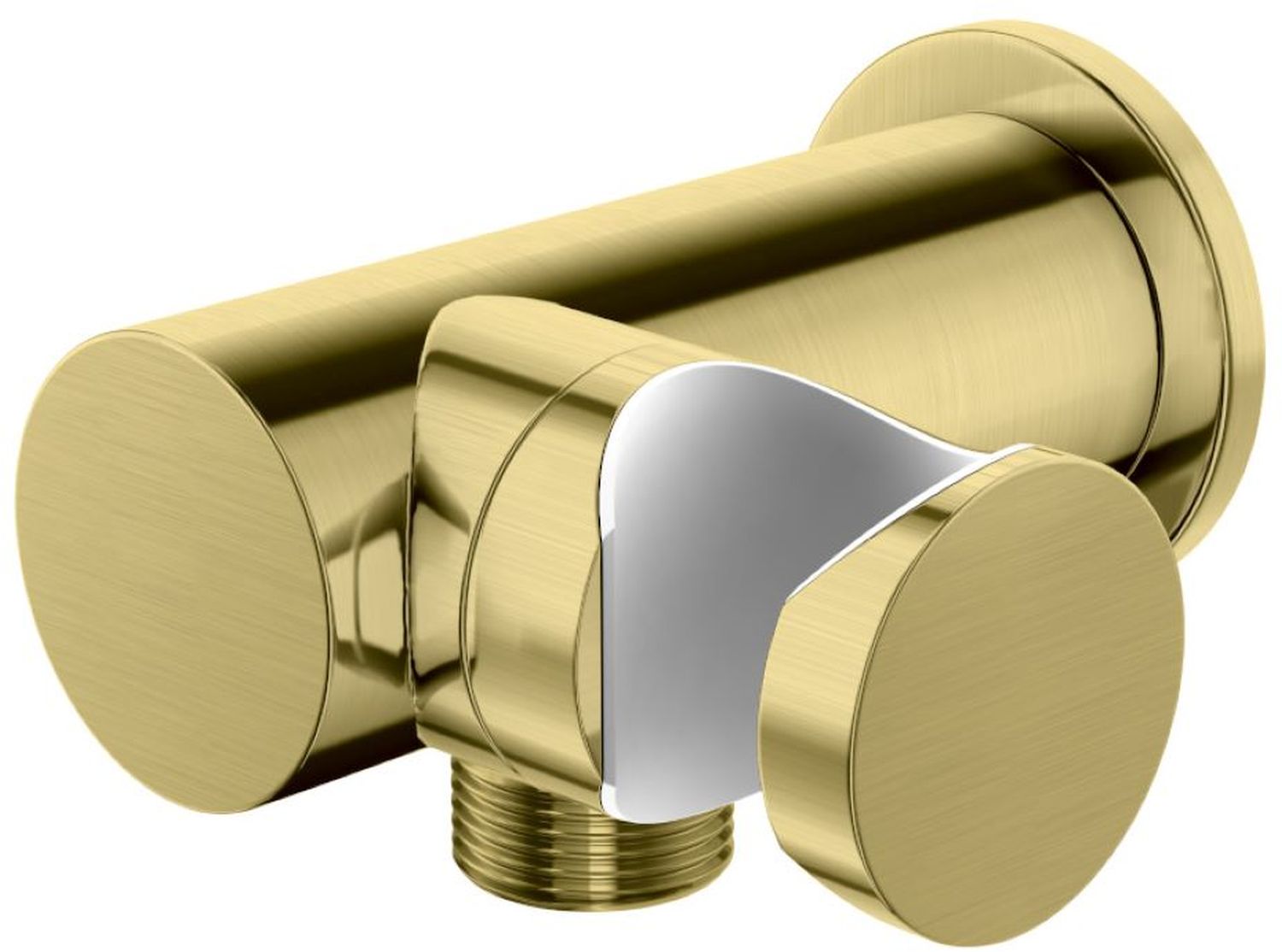 Darmowa Dostawa - Przyłącze kątowe z uchwytem Kohlman Experience Brushed Gold QW004AEGDB