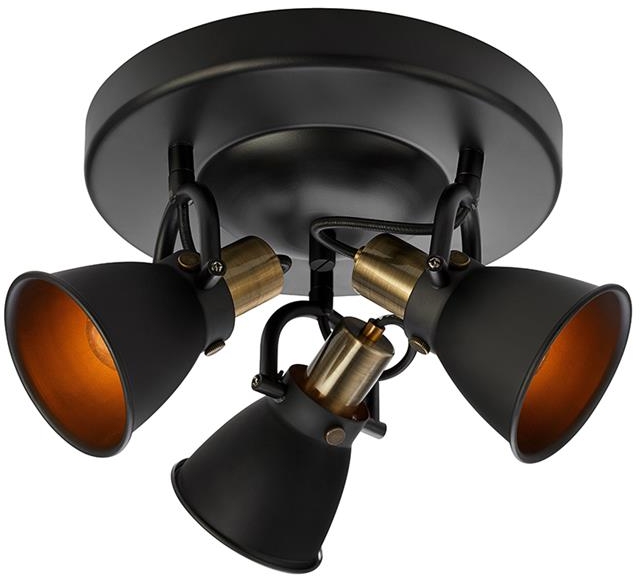 Darmowa Dostawa - Lampa podsufitowa 3x40 W czarna Markslöjd Alton 107854