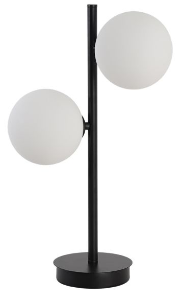 Darmowa Dostawa - Lampa stołowa 2x40 W biała-czarna Light Prestige Dorado LP0022TBK