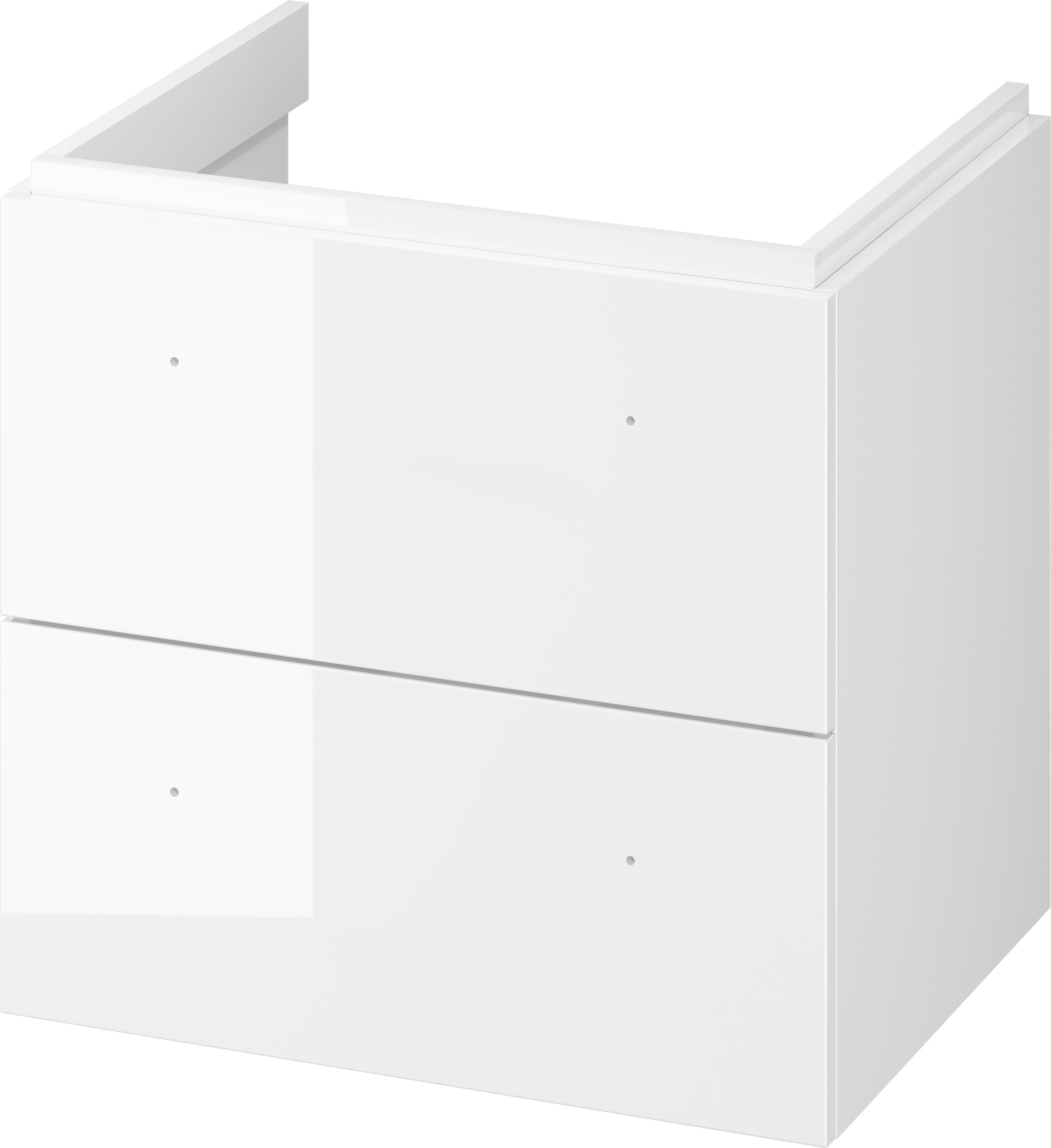 Darmowa Dostawa - Szafka 59.4x44.4x57.2 cm podumywalkowa wisząca biała Cersanit Larga S932070