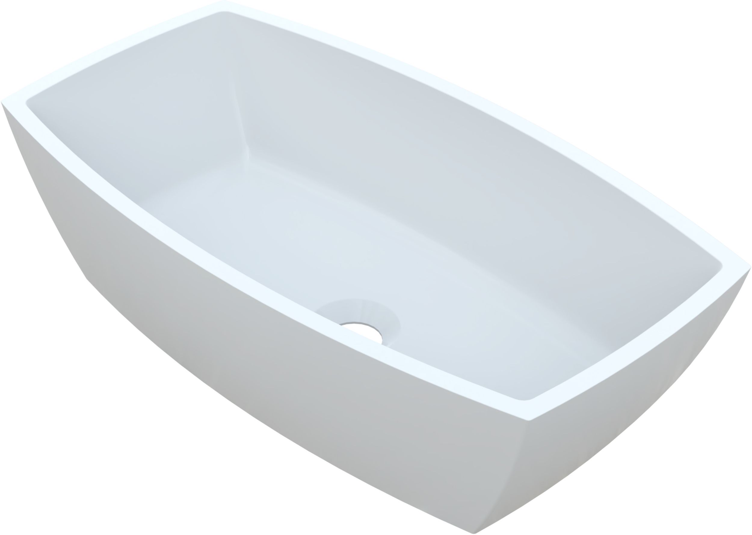 Darmowa Dostawa - Umywalka 55.9x30.3 cm prostokątna nablatowa biała Vayer Gemini 055030013370100