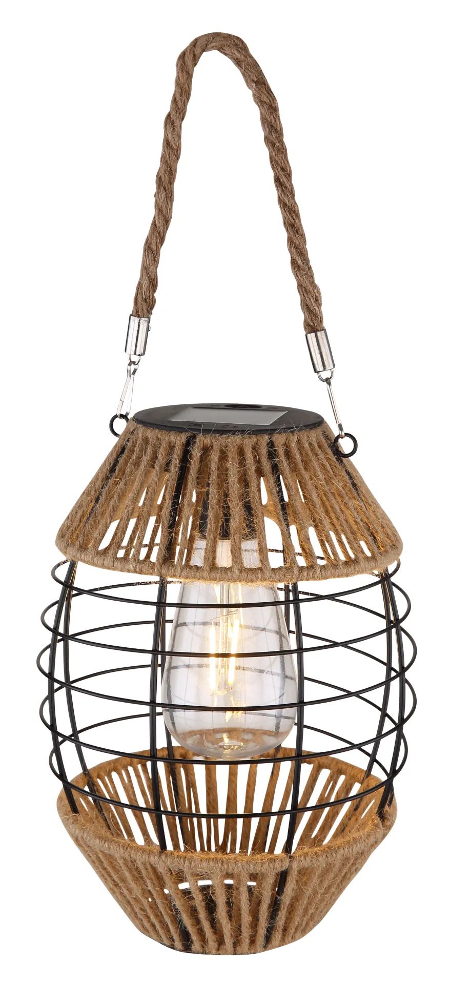 Darmowa Dostawa - Lampa solarna stołowa 1x2 W czarny Globo Lighting Solar 36669