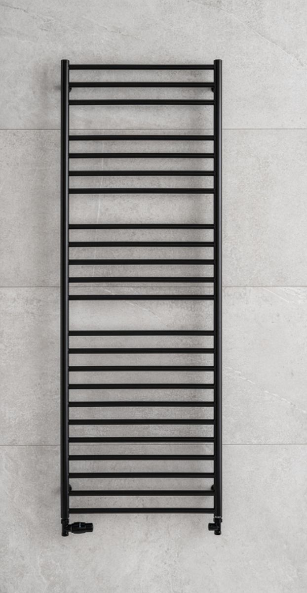 Darmowa Dostawa - Grzejnik łazienkowy drabinkowy 170x60.2 cm czarny P.M.H. Luxor LX8B