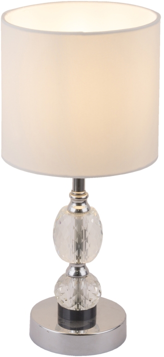Darmowa Dostawa - Lampa stołowa 1x40 W biała-chrom Globo Lighting Bronn 24136T