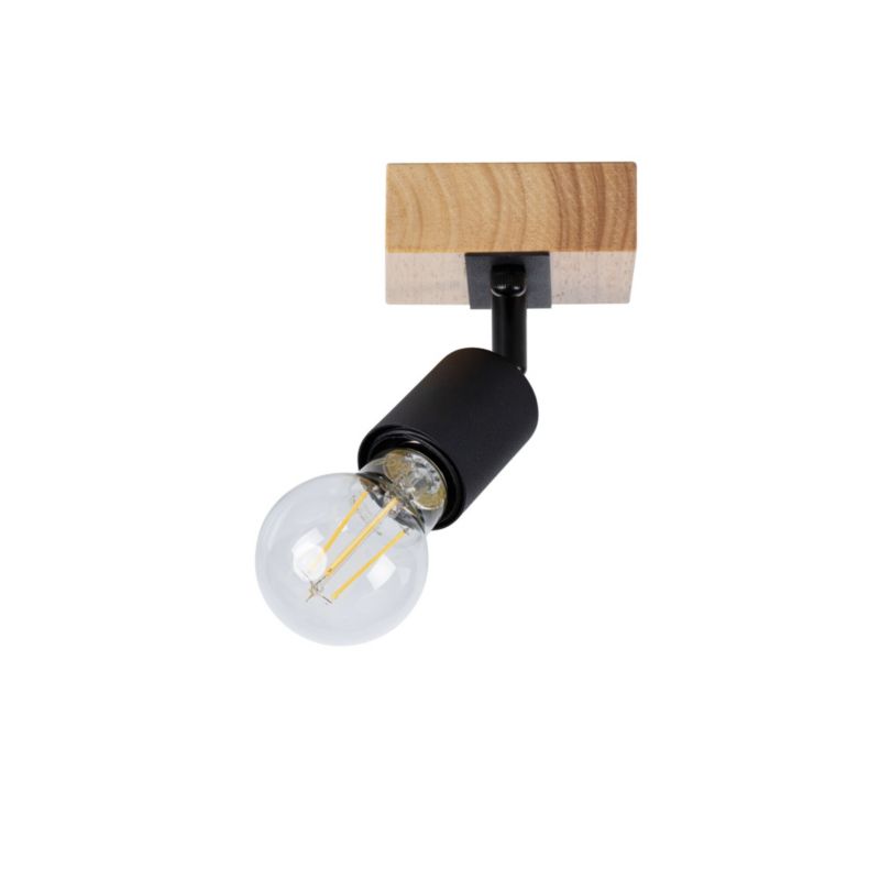 Lampa sufitowa LightLogic LL PRER EL-1O E27 66219 ścienna loft drewniana kinkiet regulowana 1 szt.