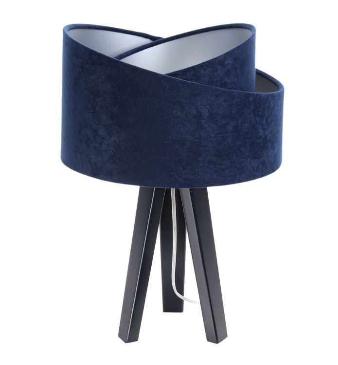 Lampa Bps Koncept stołowa GEMSTONE granatowa/srebrna/czarna 1 szt