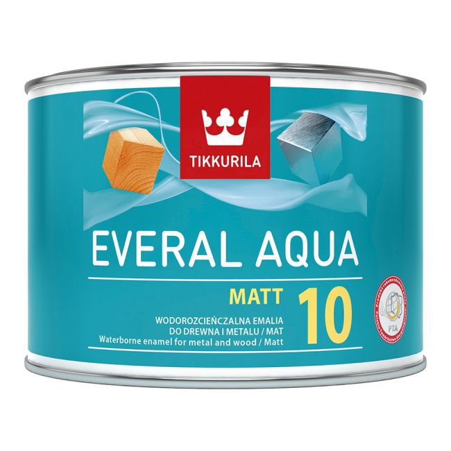 Emalia akrylowa Tikkurila Everal Aqua baza C mat [10] 0,45 l