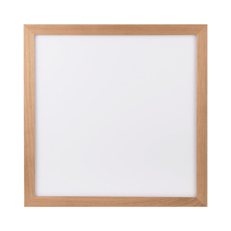 Drewniana Lampa Sufitowa SPOT Light Square 1xLED 46W Dąb Olejowany FSC z Białym Szkłem, Sterowana Pilotem, 1 szt.